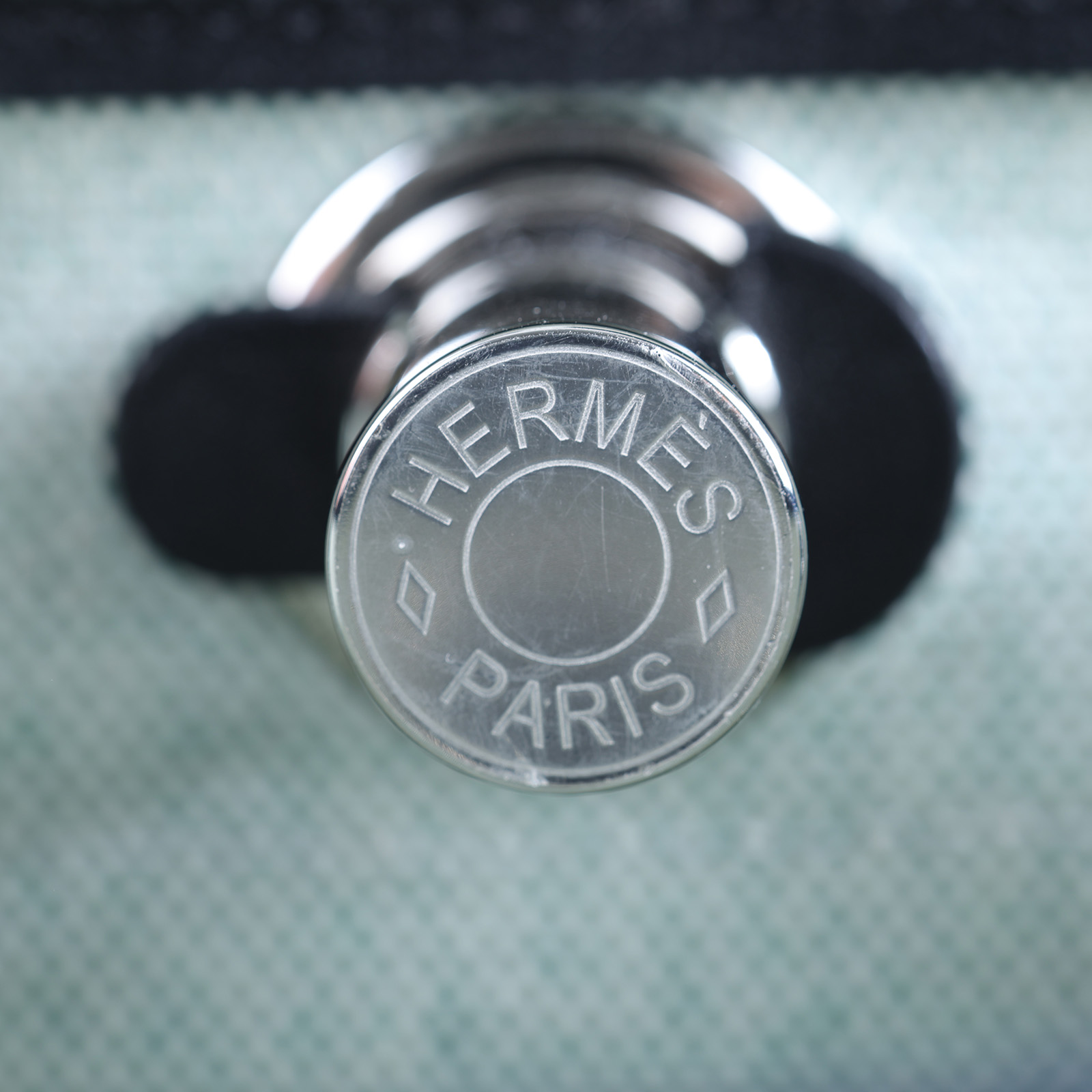 愛馬仕 Hermes Herbag Zip 20 HER20 K刻 白綠HERBAG 20 原廠盒子/防塵袋