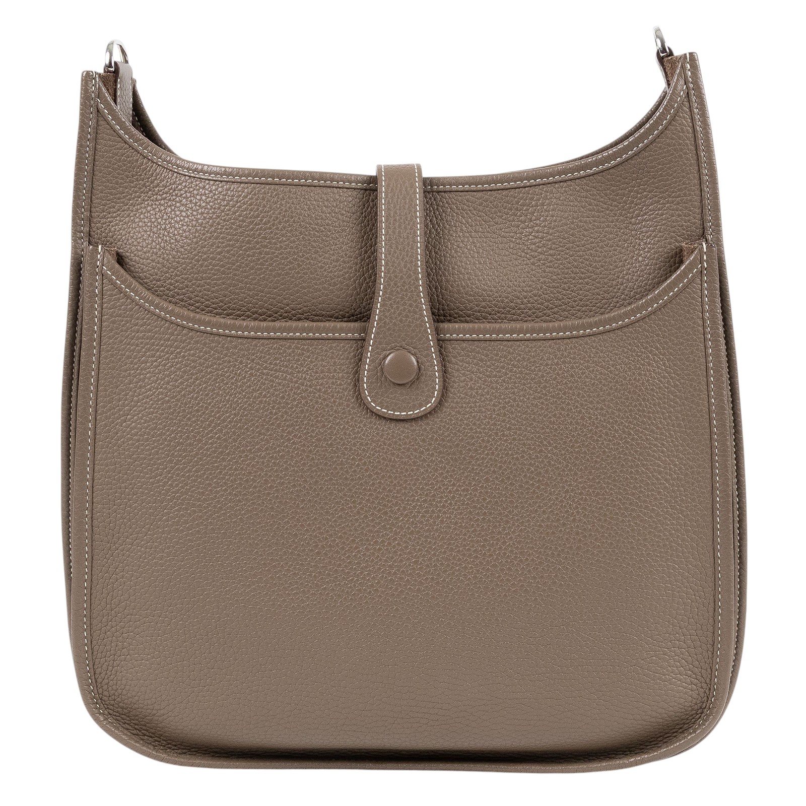 愛馬仕 Hermes Evelyne Bag 伊芙琳包 29 馬蹄型 EV29 T刻 大象灰EVELYNE29 防塵袋/原廠盒子