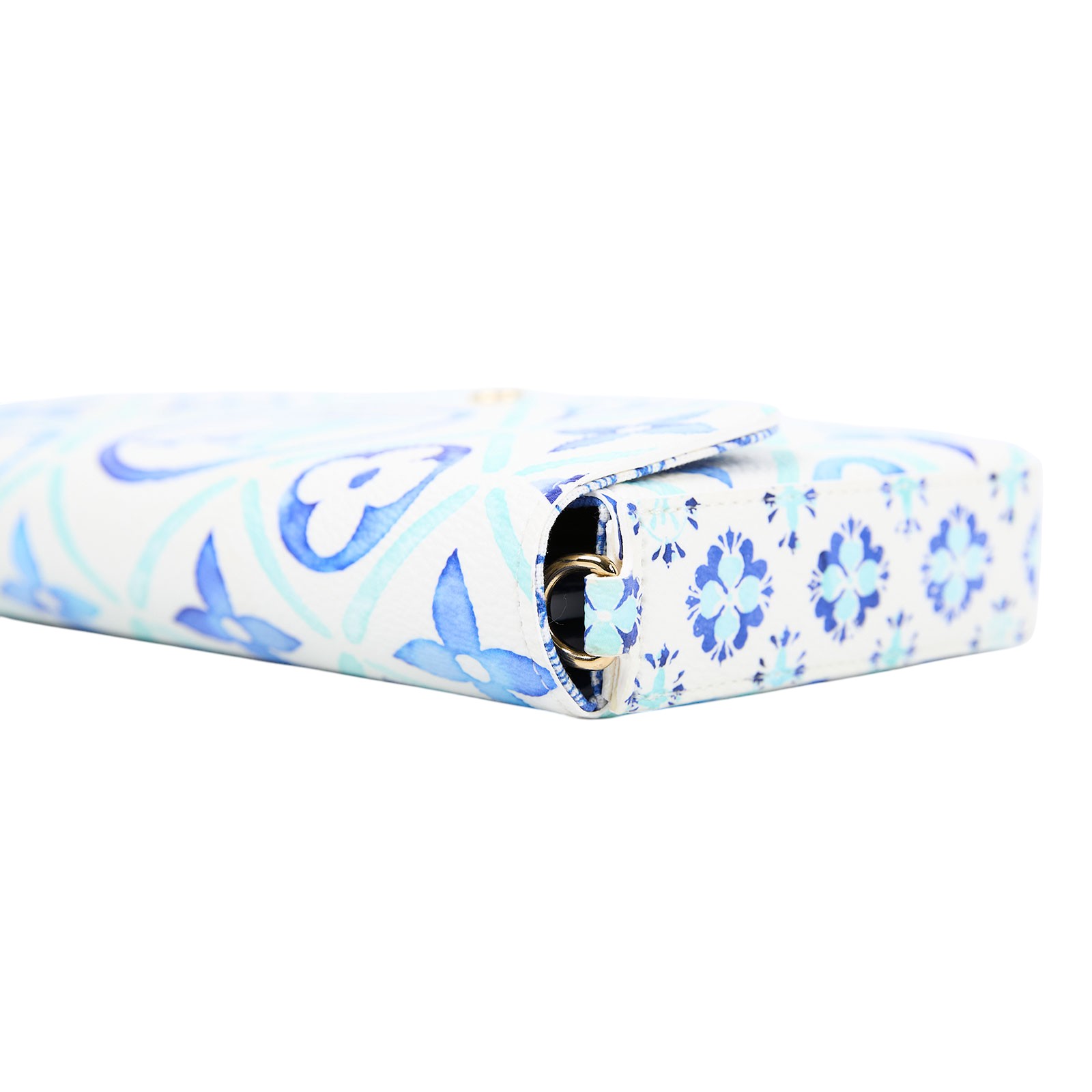 路易威登 LOUIS VUITTON Félicie Pochette 經典壓花皮格 WOC 翻蓋 斜背 鍊帶 肩背包 藍色 M11459 晶片款  防塵袋/購買證明/金屬背帶/帆布背帶