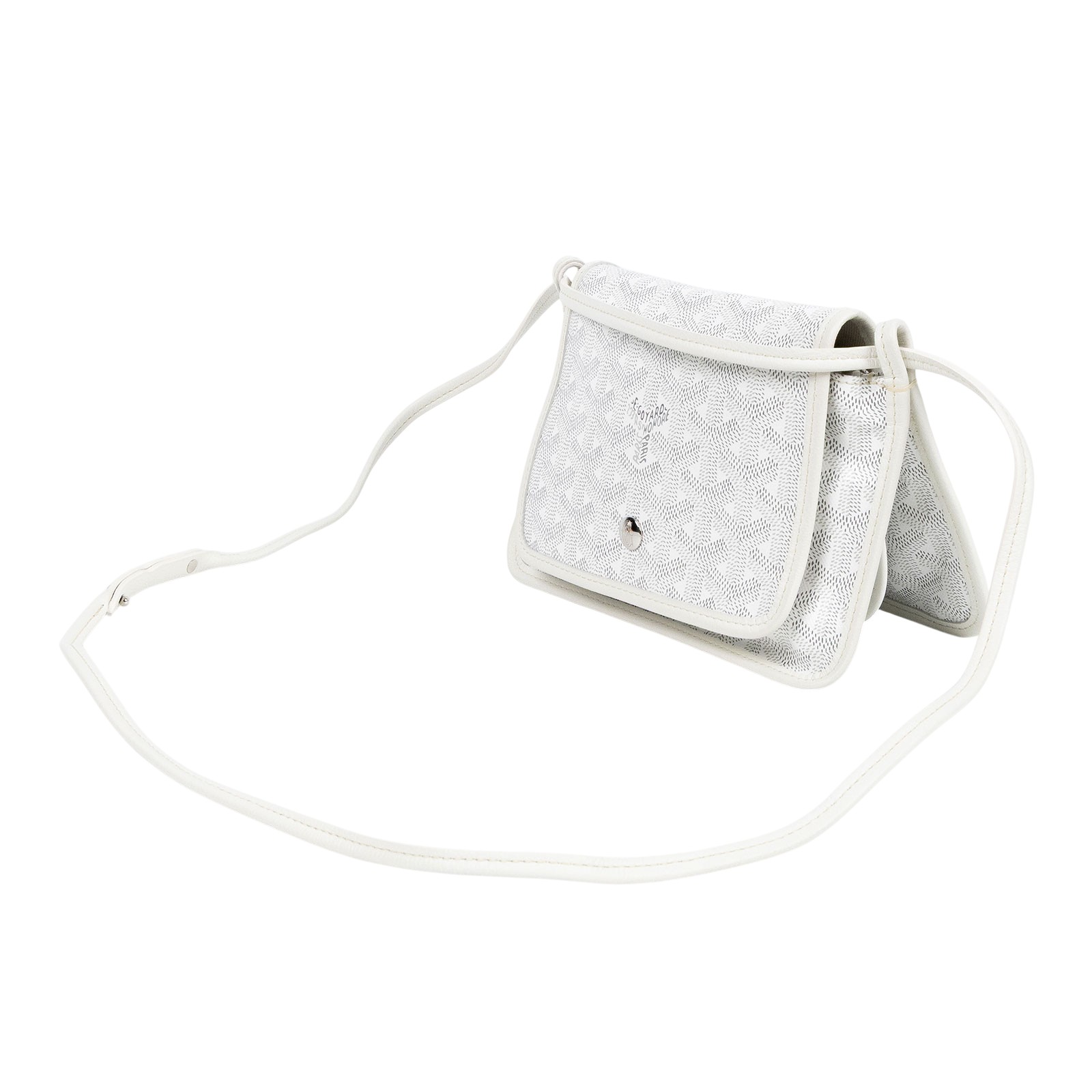 高雅德 GOYARD Plumet Pocket Wallet 肩背 隨身錢包 PLUMETPMLTY 白PLUMET 防塵袋