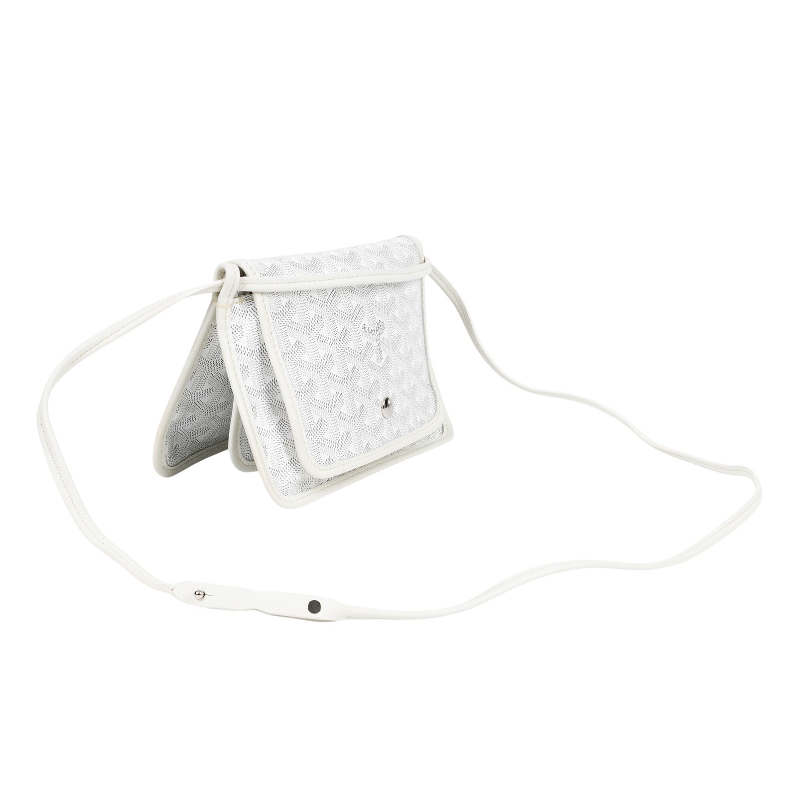 高雅德 GOYARD Plumet Pocket Wallet 肩背 隨身錢包 PLUMETPMLTY 白PLUMET 防塵袋