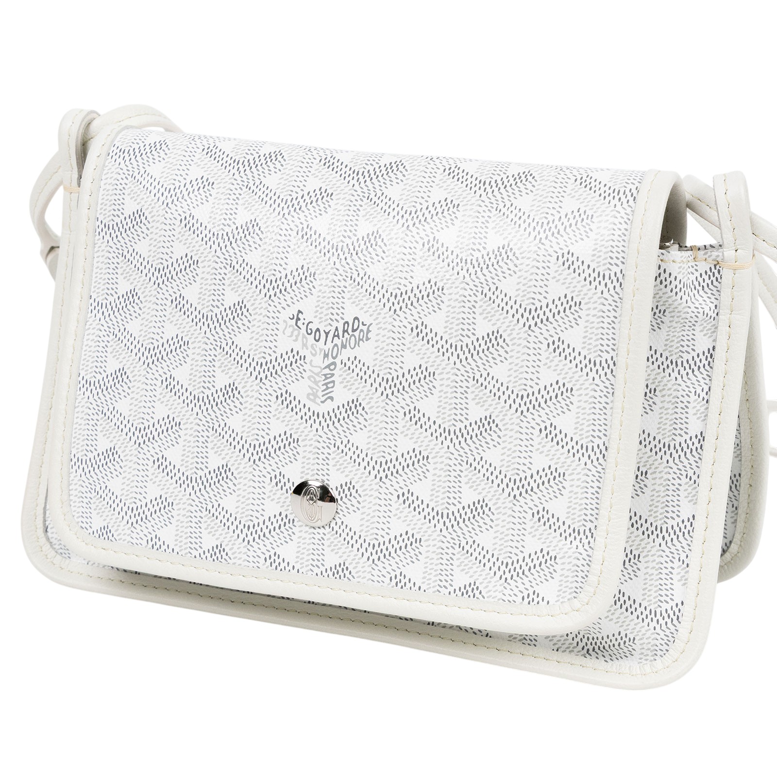 高雅德 GOYARD Plumet Pocket Wallet 肩背 隨身錢包 PLUMETPMLTY 白PLUMET 防塵袋