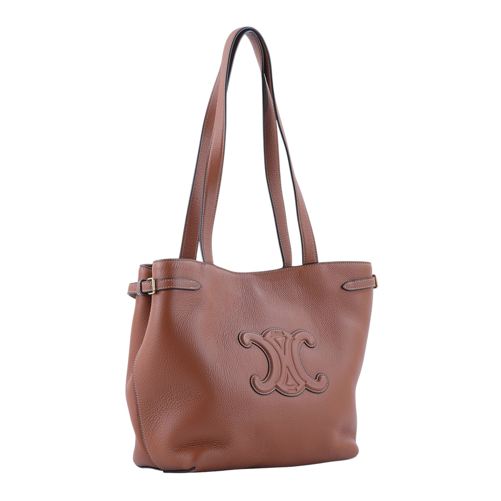 思琳 CELINE Cabas 小型 手袋 118233ENY 焦糖CABAS ANAÏS CUIR TRIOMPHE 托特包 無附屬品