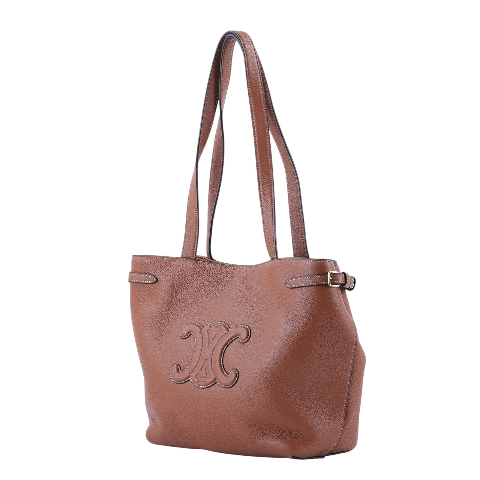 思琳 CELINE Cabas 小型 手袋 118233ENY 焦糖CABAS ANAÏS CUIR TRIOMPHE 托特包 無附屬品