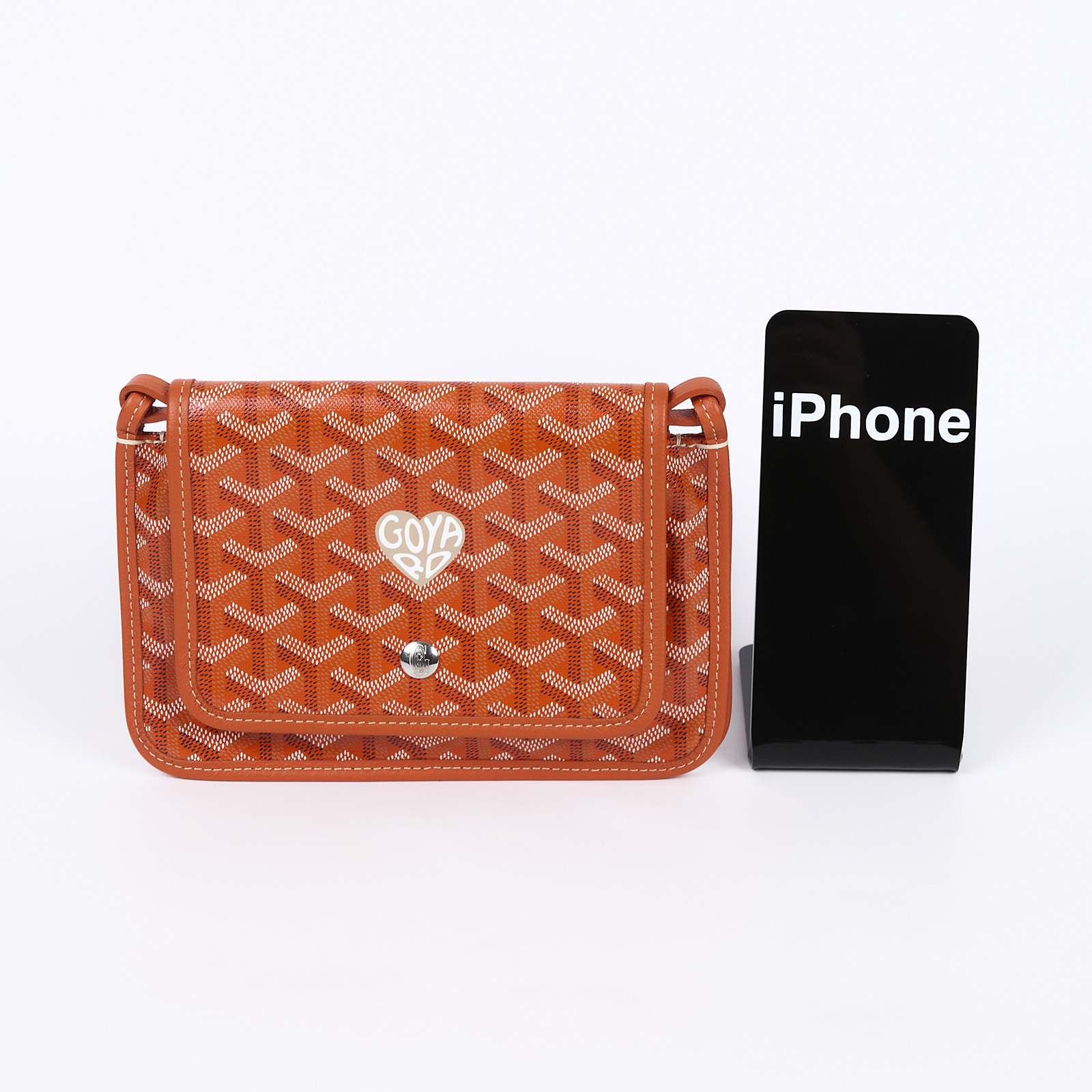 高雅德 GOYARD Plumet Pocket Wallet 肩背 隨身錢包 PLUMETPMLTY 橘色愛心PLUMET 防塵袋