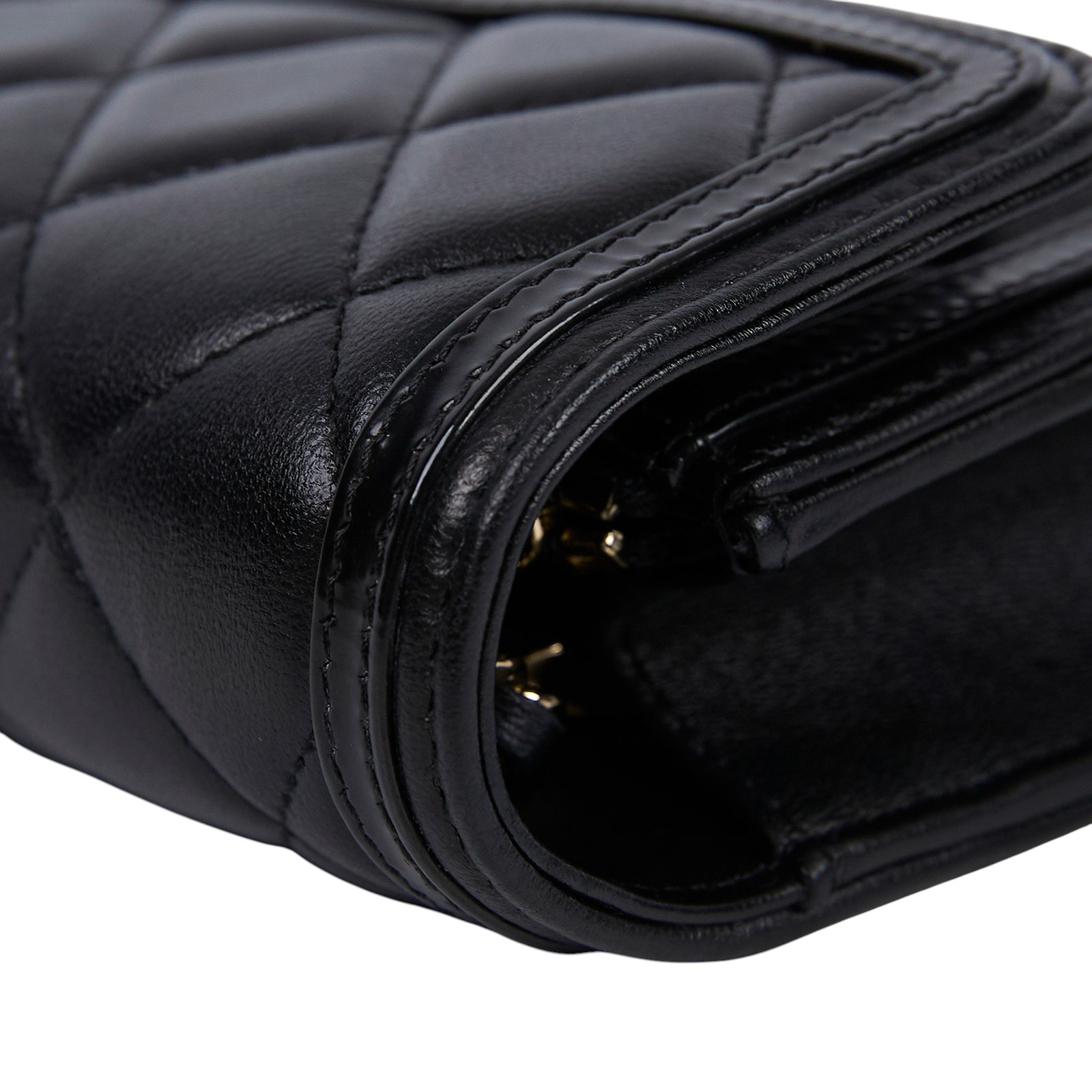 香奈兒 CHANEL 皮穿鍊 口蓋 WOC 手機包 AP3559 B14109 晶片款 黑羊小WOC 原廠盒子/防塵袋/購買證明