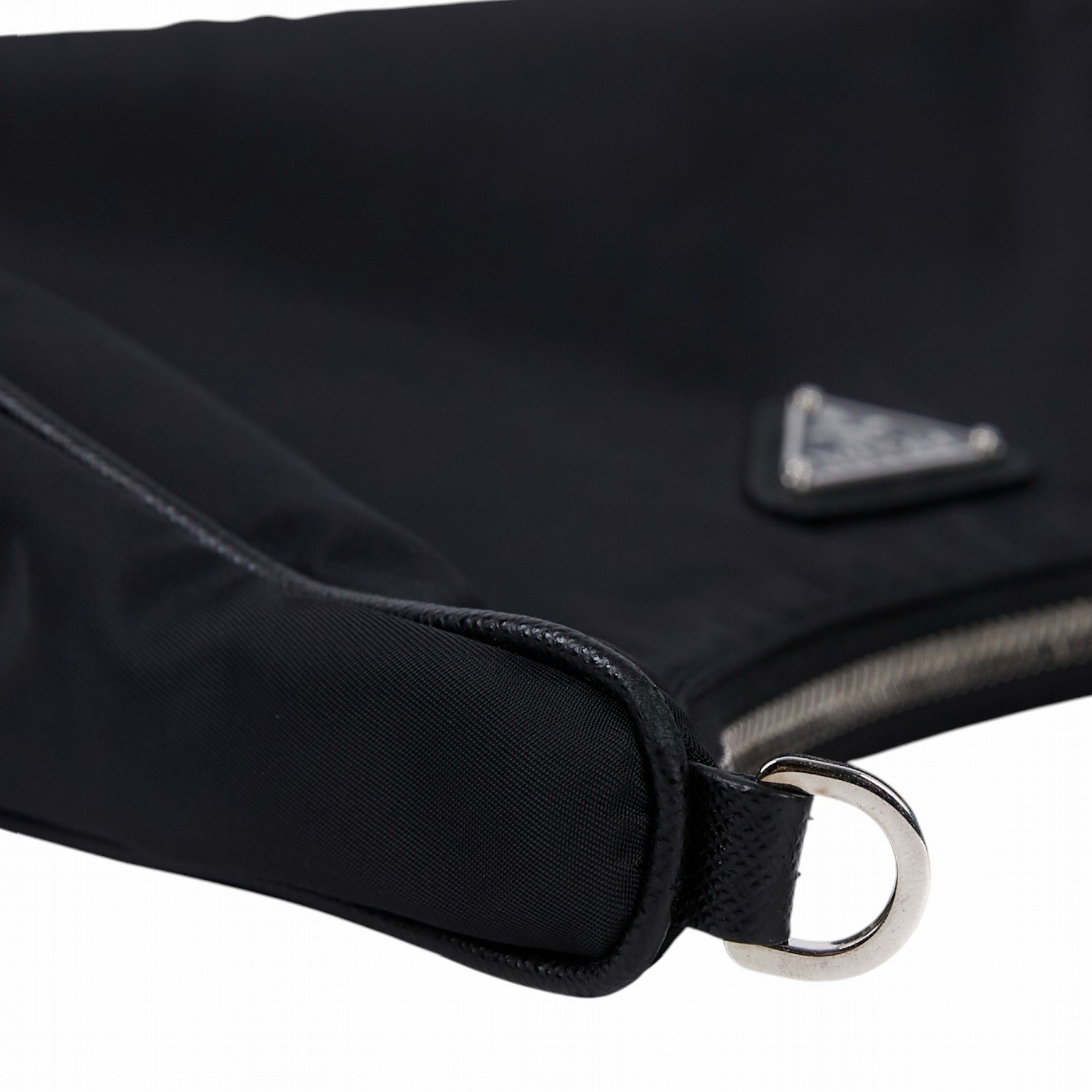 普拉達 PRADA Re-Edition 2005 Re-Nylon 手袋 1BH204_R064 黑銀三合一尼龍肩背包 無附屬品