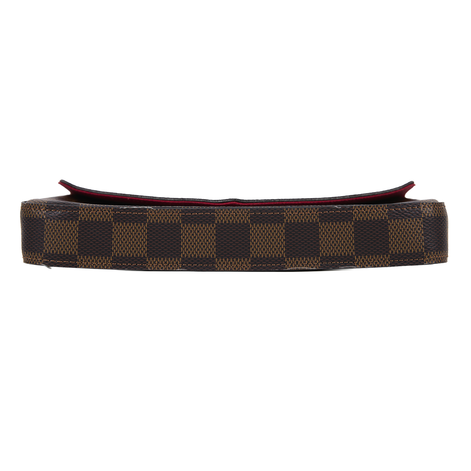 路易威登 LOUIS VUITTON Pochette Félicie 鏈帶扣式斜背 手拿 長夾 Ebène帆布 櫻桃紅 N63032  原廠盒子/防塵袋