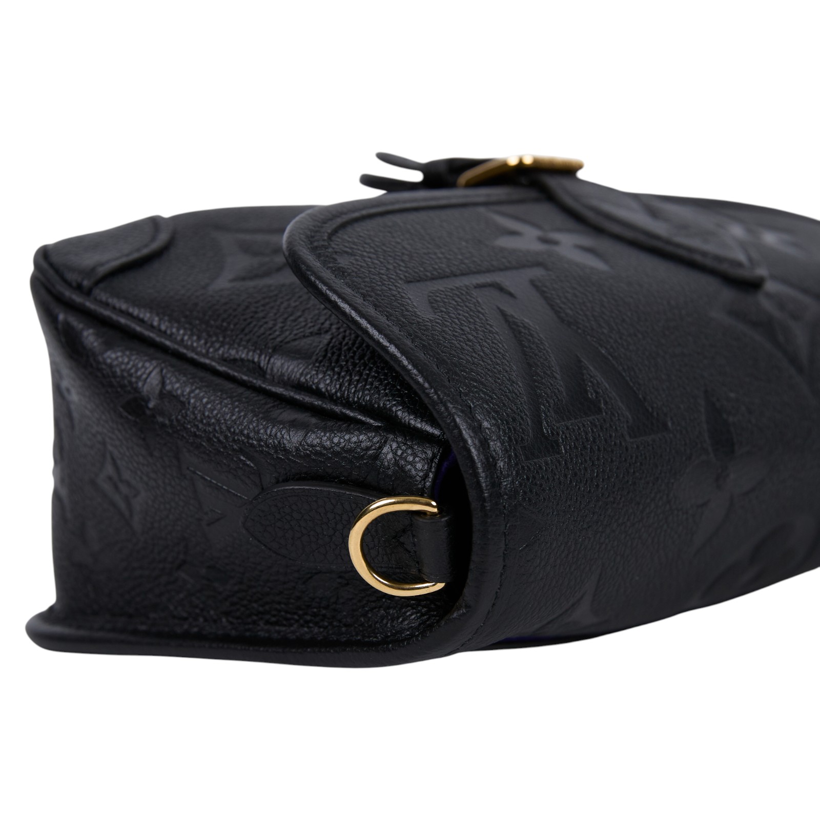 路易威登 LOUIS VUITTON Diane 腋下包法棍 單肩背包 黑色 M46386 晶片款 黑大原花壓紋DIANE 防塵袋