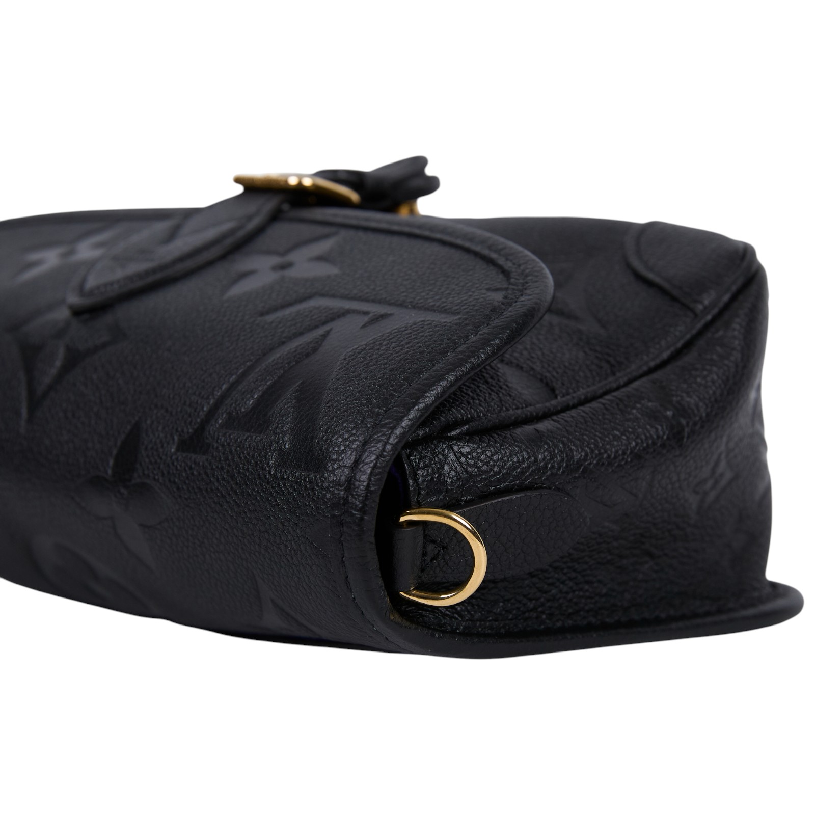 路易威登 LOUIS VUITTON Diane 腋下包法棍 單肩背包 黑色 M46386 晶片款 黑大原花壓紋DIANE 防塵袋