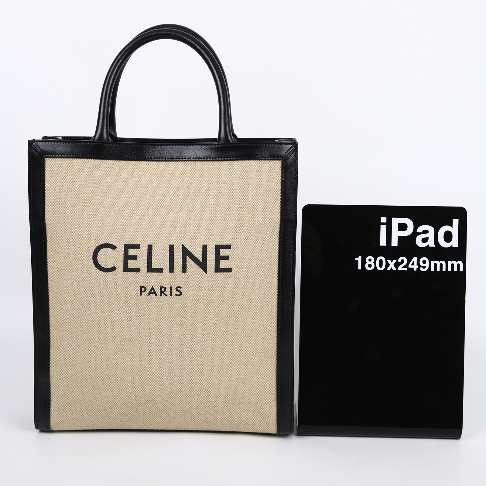 思琳 CELINE Cabas 手提包 斜背包 背心包 托特包 192082DL4 黑邊帆布CABAS 防塵袋