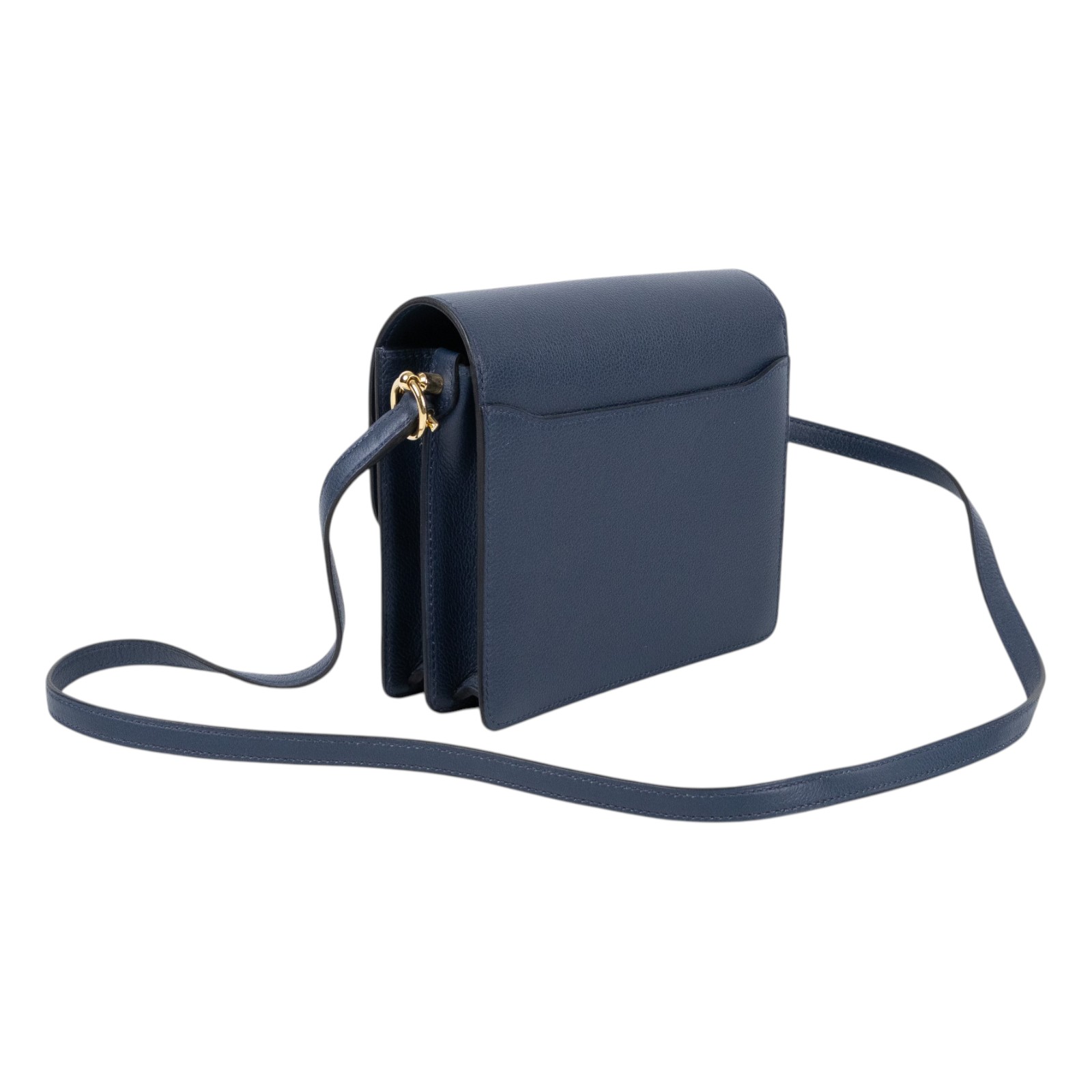 愛馬仕 Hermes Roulis 豬鼻子 斜背包 18 Mini RO18 D HA 010CC D刻深藍ROULIS MINI 原廠盒子/防塵袋/背帶