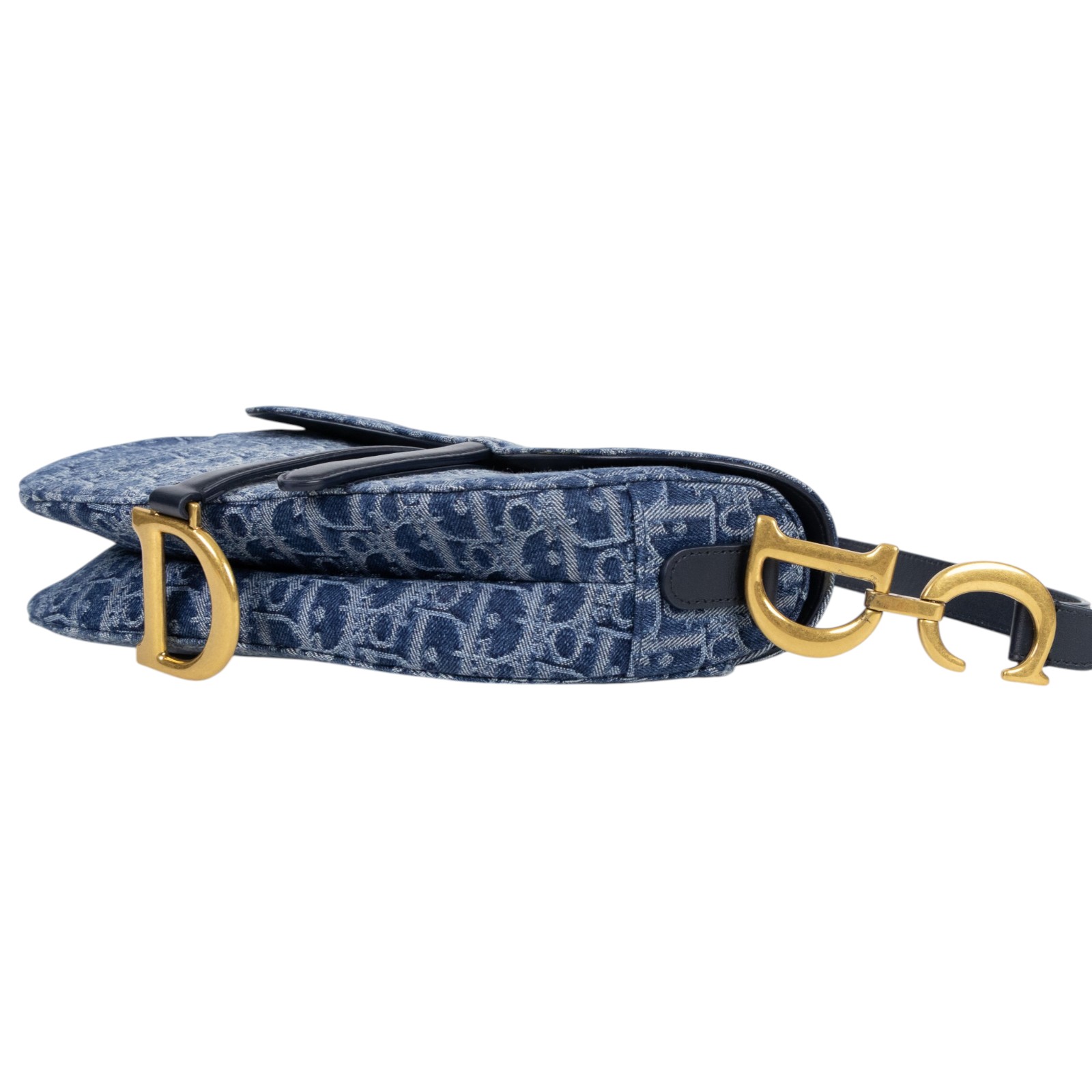 迪奧 CHRISTIAN DIOR Saddle 馬鞍包 M0455CDCE 單寧SADDLE 馬鞍包 原廠盒子/背帶