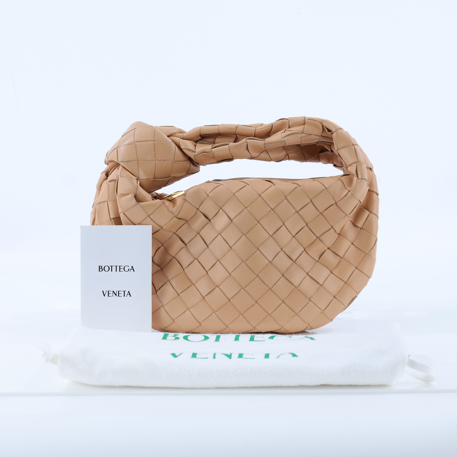 寶緹嘉 BOTTEGA VENETA Mini Jodie 手提包 651876VCPP5 裸膚 MINI JODIE 防塵袋