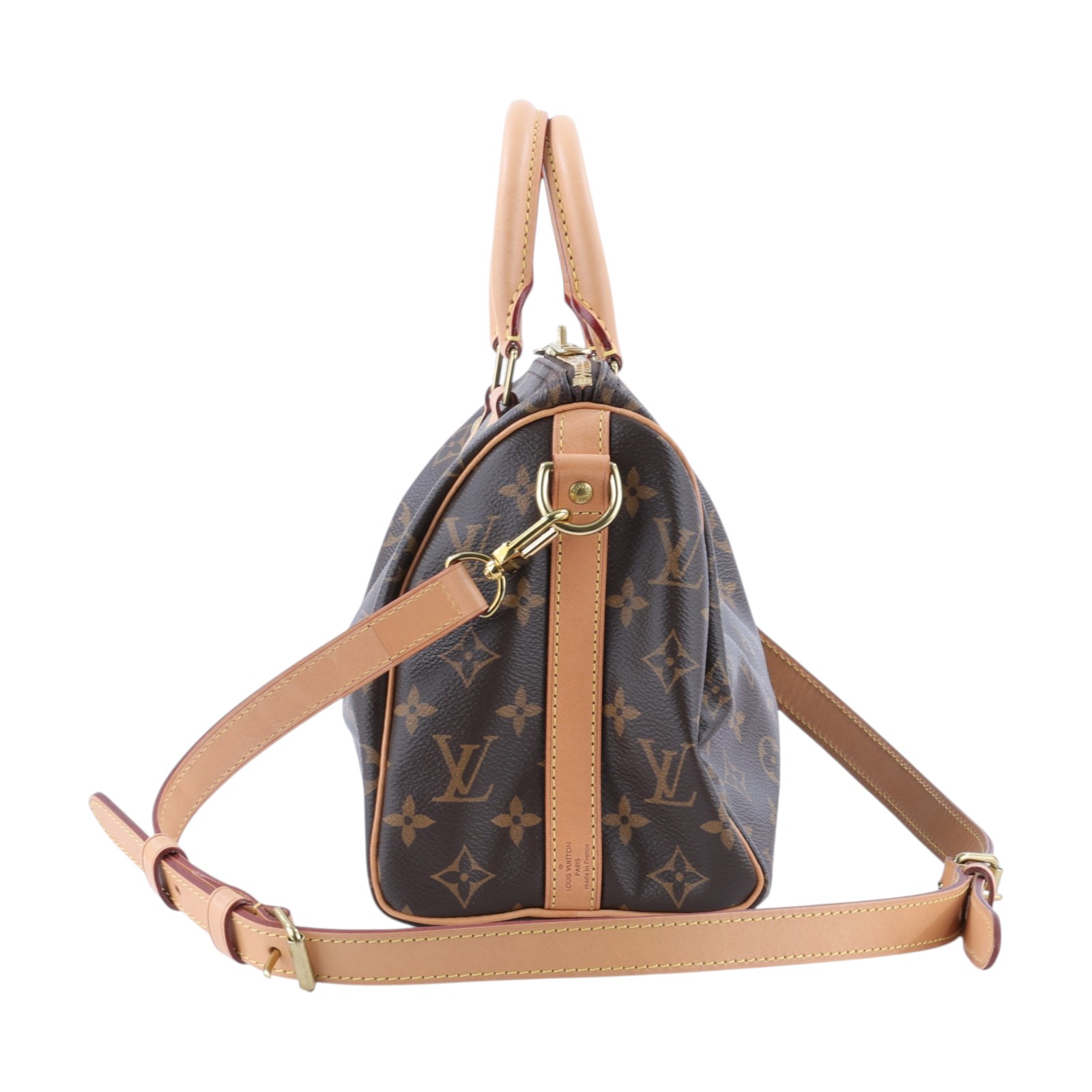 路易威登 LOUIS VUITTON Speedy Bandoulière  25 經典帆布 手提 斜背 波士頓包 M41113  防塵袋/鎖組/背帶
