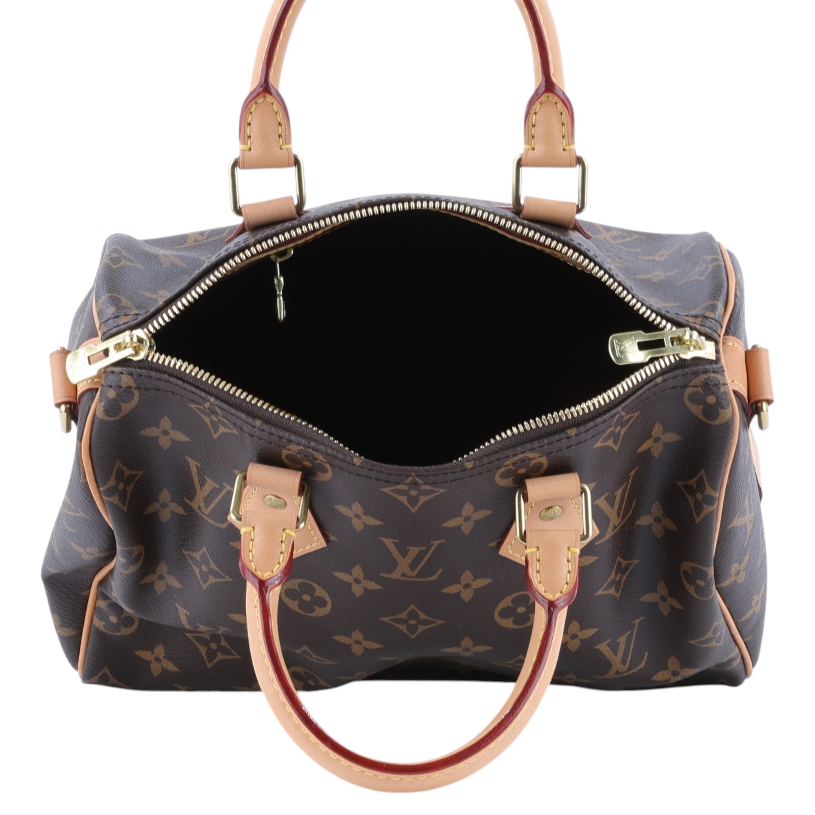 路易威登 LOUIS VUITTON Speedy Bandoulière  25 經典帆布 手提 斜背 波士頓包 M41113  防塵袋/鎖組/背帶