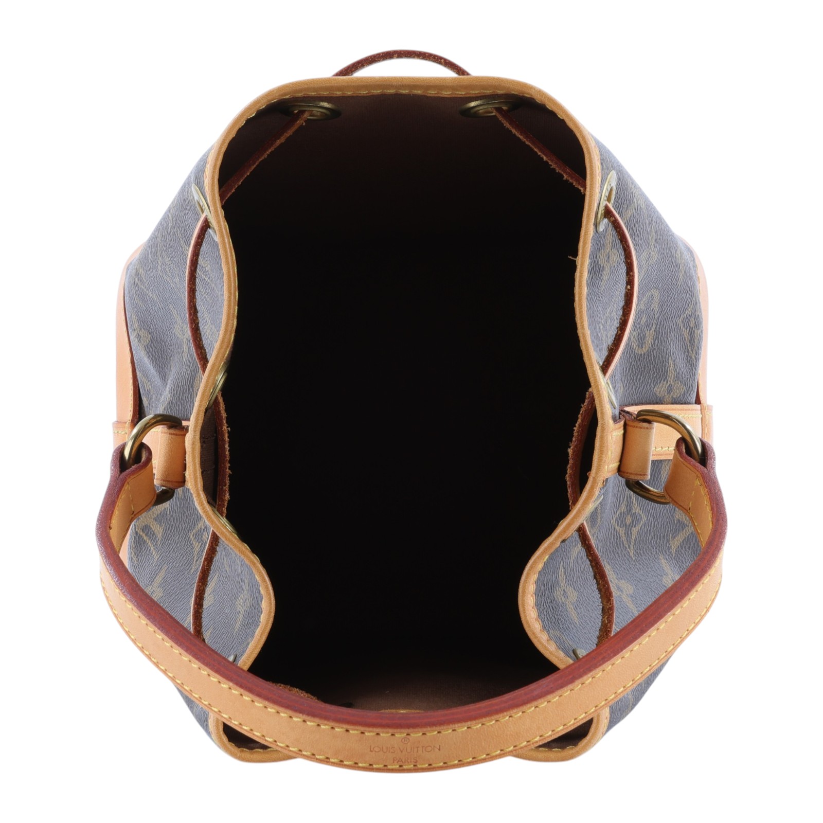 路易威登 LOUIS VUITTON MINI Noé 原花 束口水桶包 M42227 原花手提水桶 無附屬品