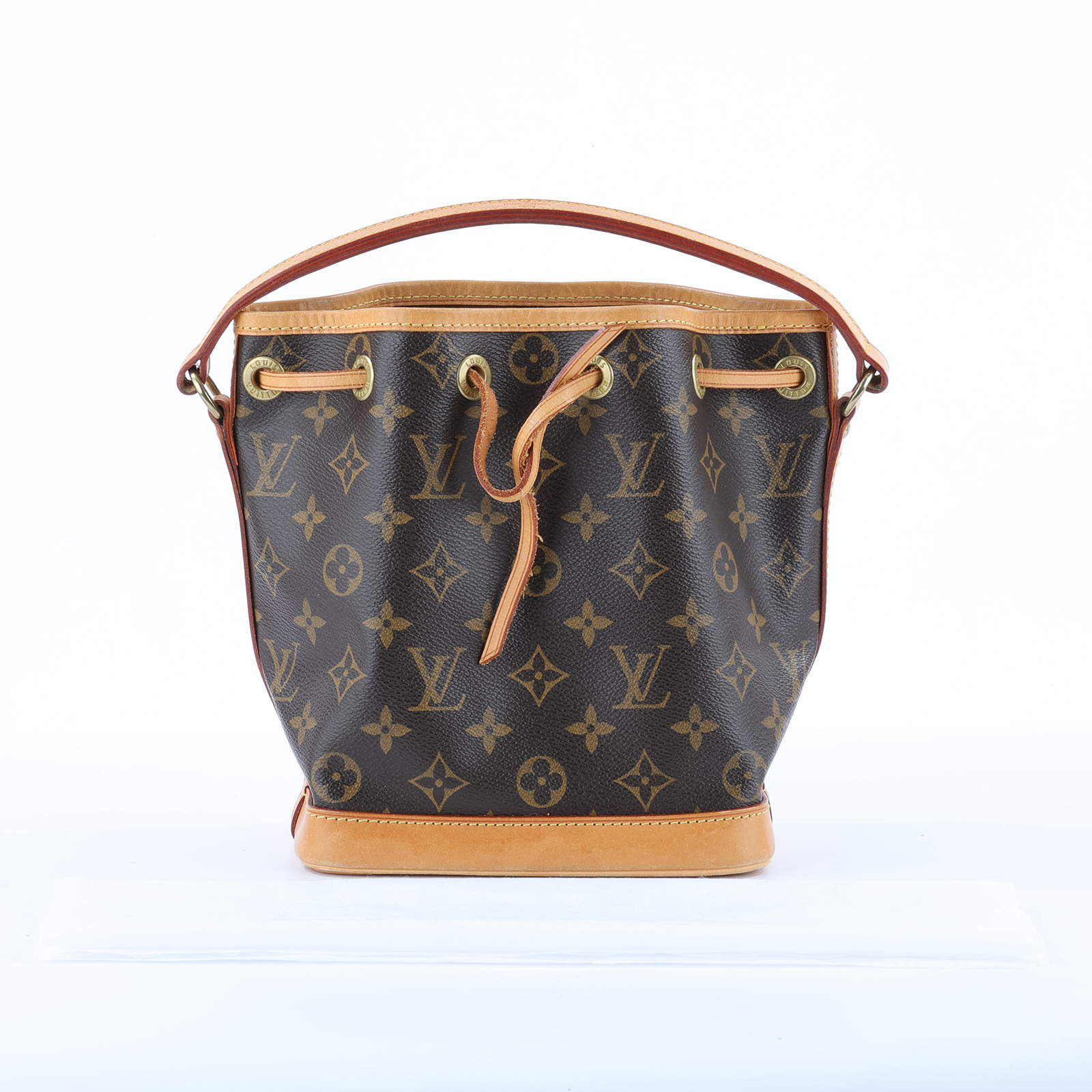 路易威登 LOUIS VUITTON MINI Noé 原花 束口水桶包 M42227 原花手提水桶 無附屬品