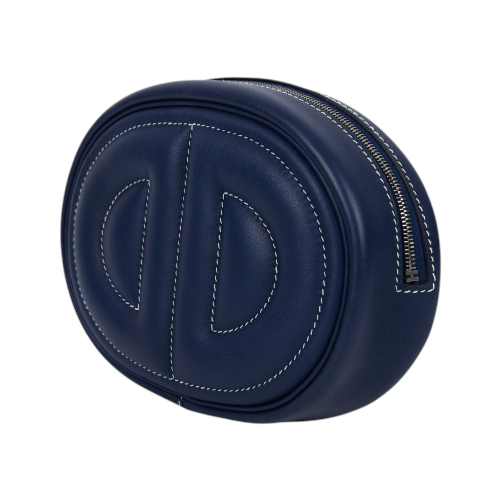 愛馬仕 Hermes In The Loop  豬鼻 腰包 銀色五金 H079223CKAG / Y刻藍IN THE LOOP BANANE 原廠盒子/防塵袋