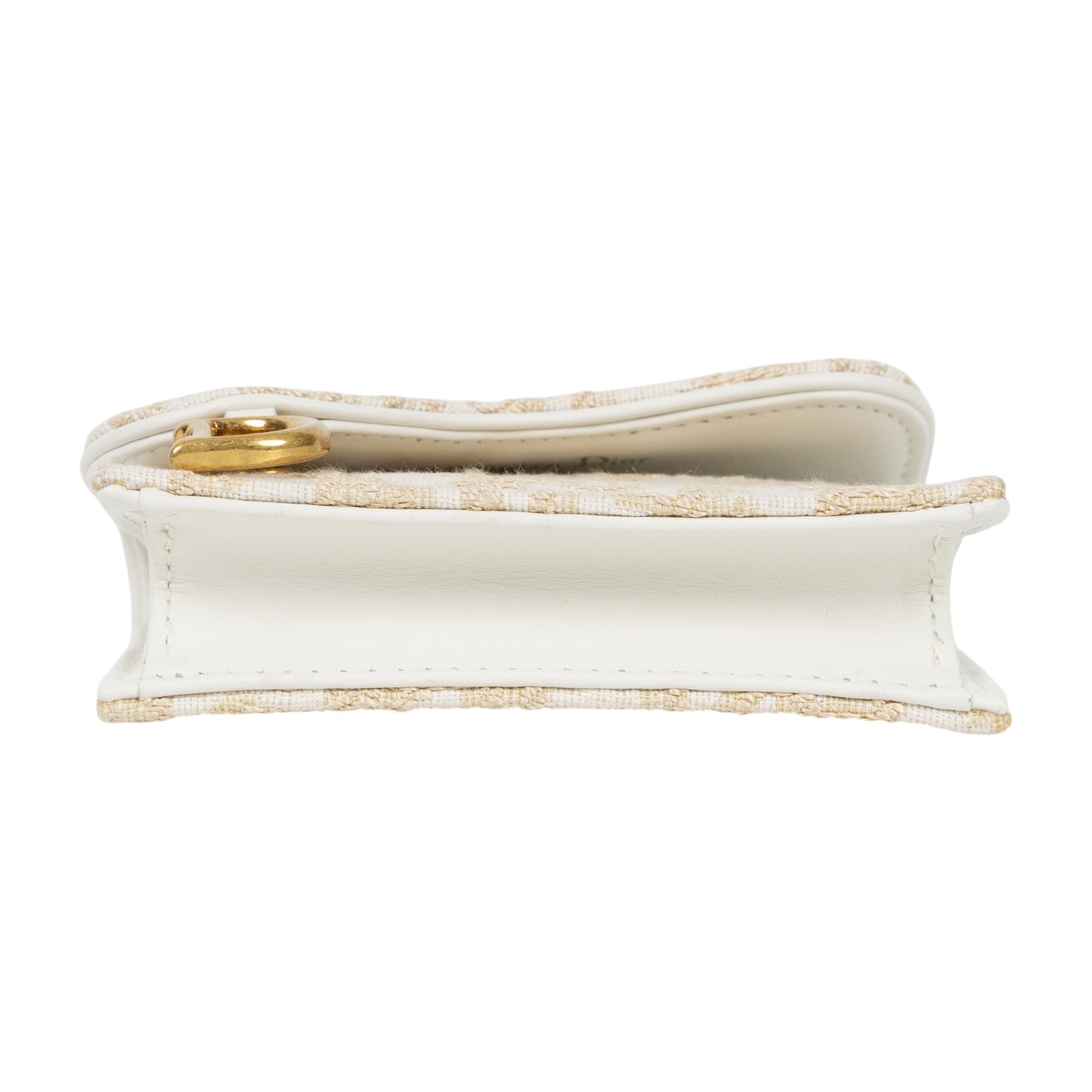 迪奧 CHRISTIAN DIOR Saddle Bloom 卡夾 S5611CQDL 米金緹花SADDLE卡包 原廠盒子/防塵袋/配送單