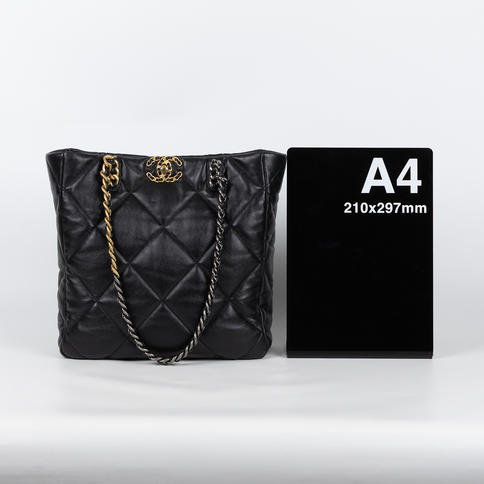 香奈兒 CHANEL 19 購物袋 AS3519 晶片款 黑金羊19托特包 原廠盒子/防塵袋