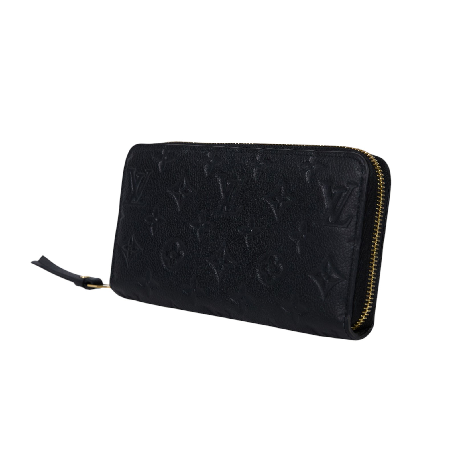 路易威登 LOUIS VUITTON Zippy 錢包 長夾 黑色 M61864 晶片款 黑壓紋拉鍊長夾 原廠盒子/防塵袋