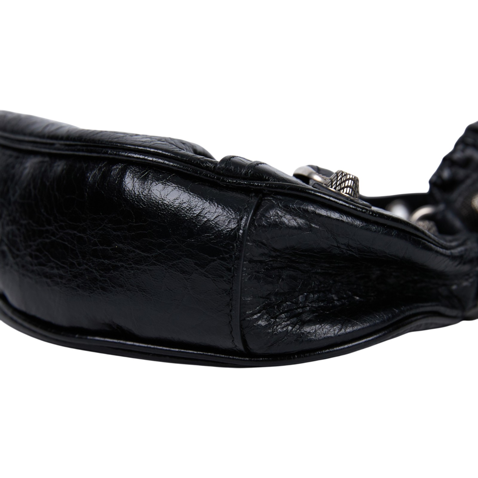 巴黎世家 BALENCIAGA Le cagole XS 半月 可頌包 6713091VGUY 黑鉚釘NEO CAGOLE 防塵袋/鏡子/內袋