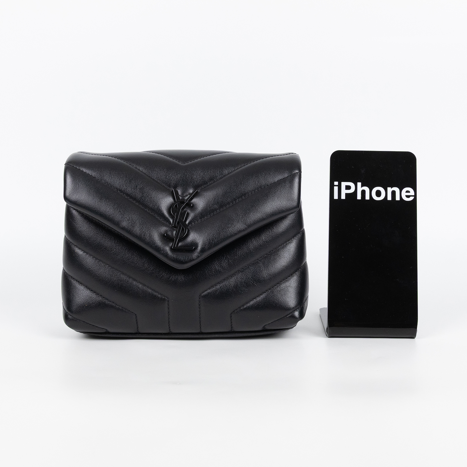 聖羅蘭 YSL SAINT LAURENT Loulou 絎縫 皮革 TOY 手袋 同色五金 630951DV708  原廠盒子/防塵袋