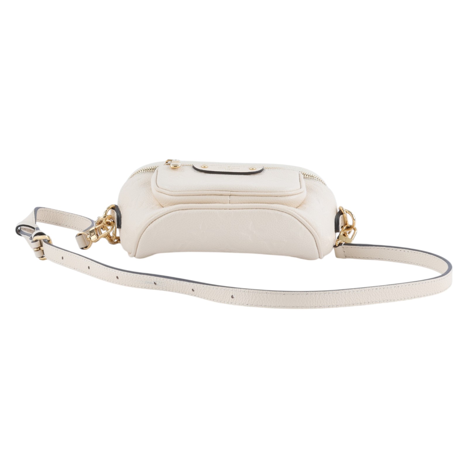 路易威登 LOUIS VUITTON Mini Bumbag 奶油白色 M83275 晶片款 白Mini Bumbag 原廠盒子/防塵袋