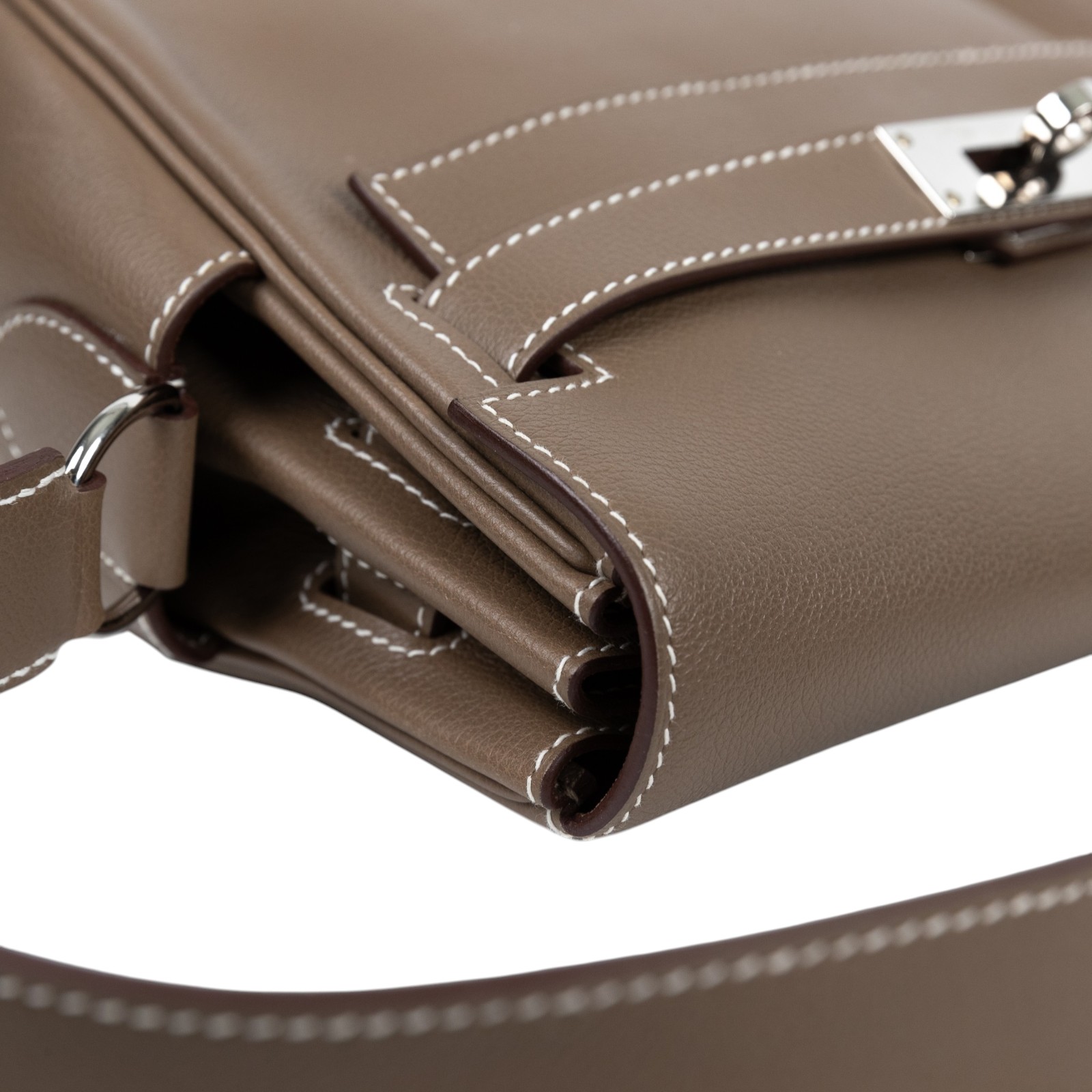 愛馬仕 Hermes Kelly Bag 凱莉包 Messenger PM 手提包 大象灰 銀扣  W MM 281 PP  防塵袋2/鎖組