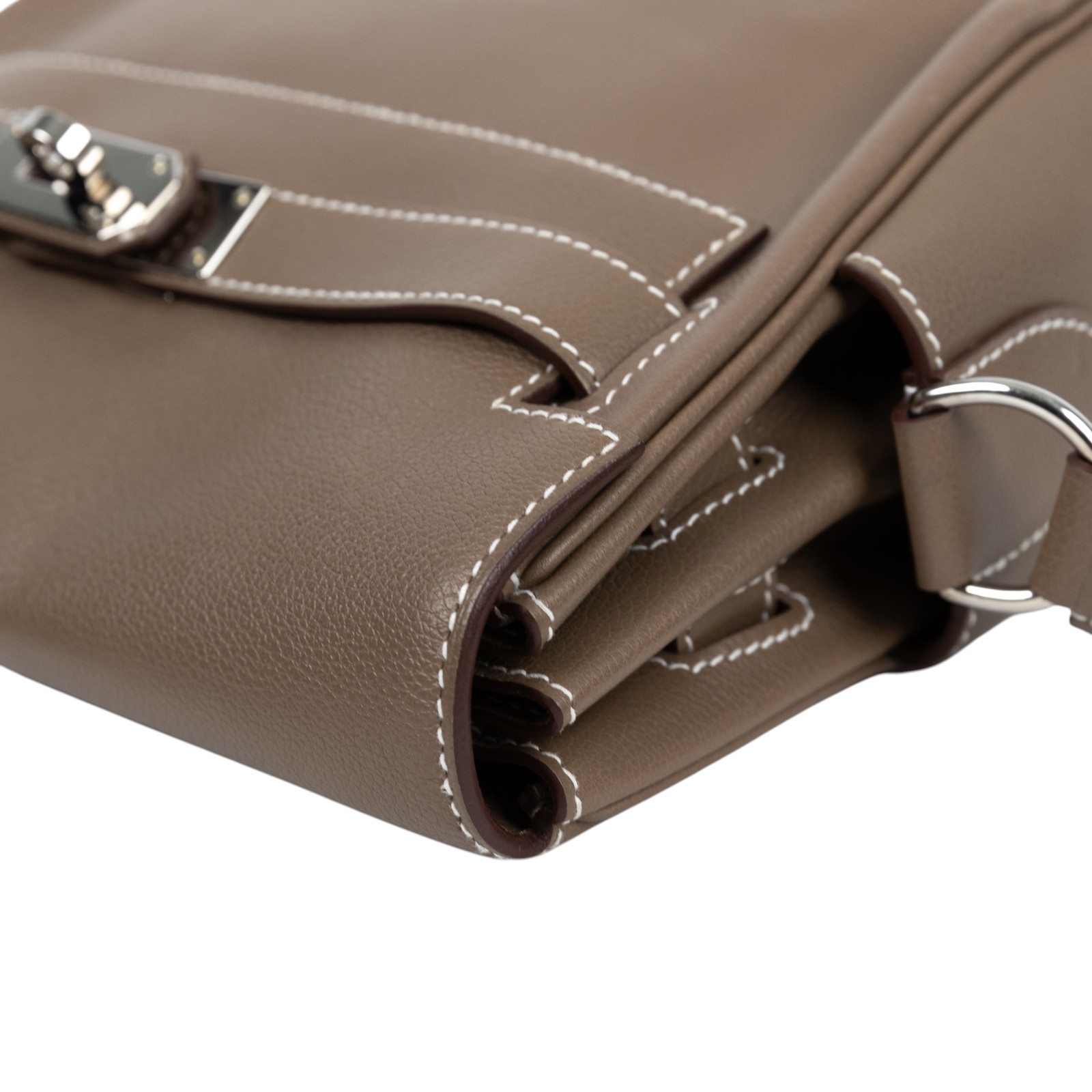 愛馬仕 Hermes Kelly Bag 凱莉包 Messenger PM 手提包 大象灰 銀扣  W MM 281 PP  防塵袋2/鎖組