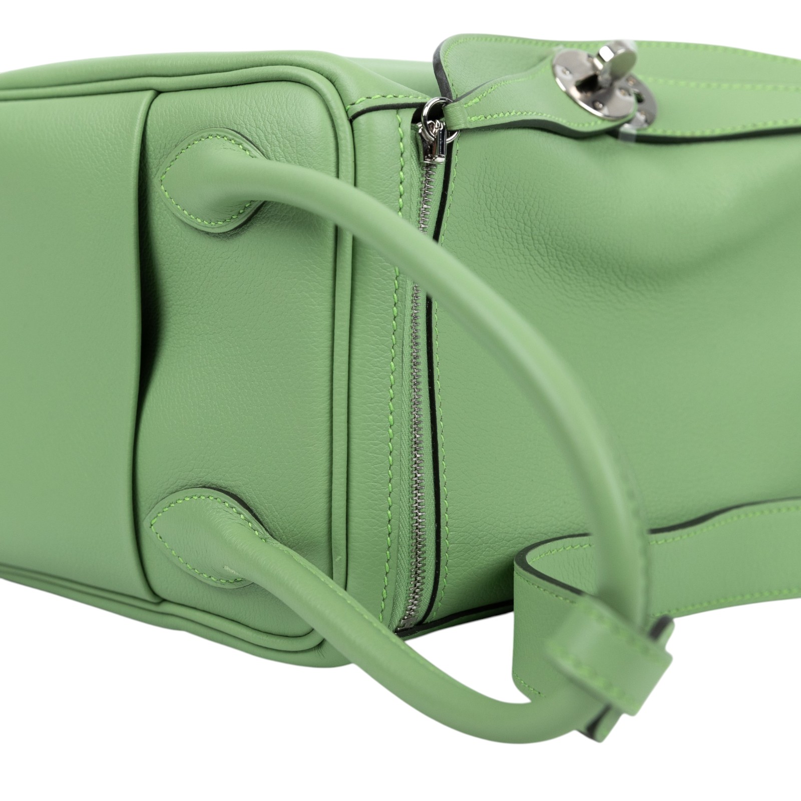 愛馬仕 Hermes Lindy 琳迪包 26 銀色五金 牛油果綠色 H073430CK31 /U MA 061 DK  原廠盒子/防塵袋/雨衣