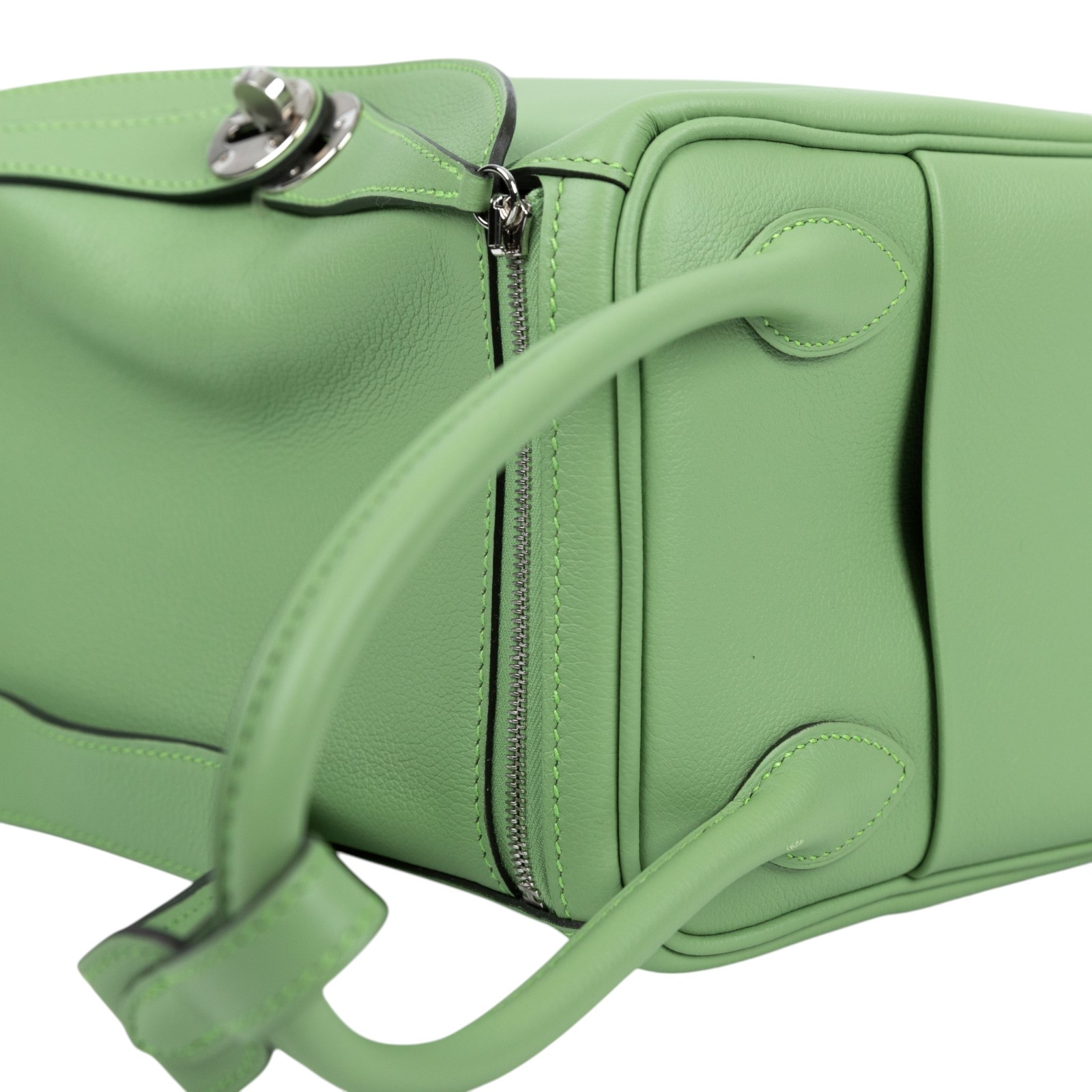 愛馬仕 Hermes Lindy 琳迪包 26 銀色五金 牛油果綠色 H073430CK31 /U MA 061 DK  原廠盒子/防塵袋/雨衣