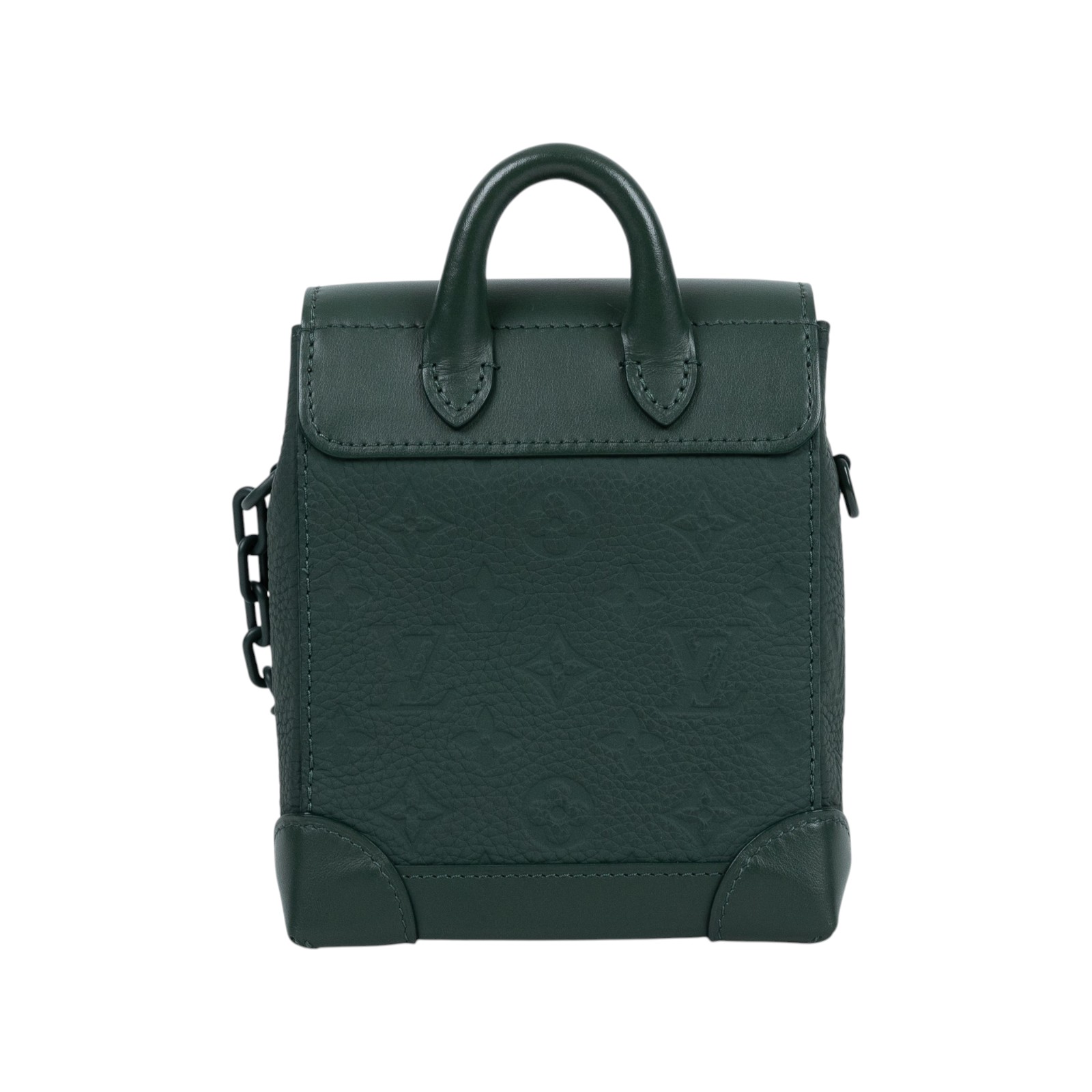 路易威登 LOUIS VUITTON Nano Steamer 肩背包 錢包 郵差包 盒子包 斜背包 M83052 晶片款  原廠盒子/防塵袋/購買證明