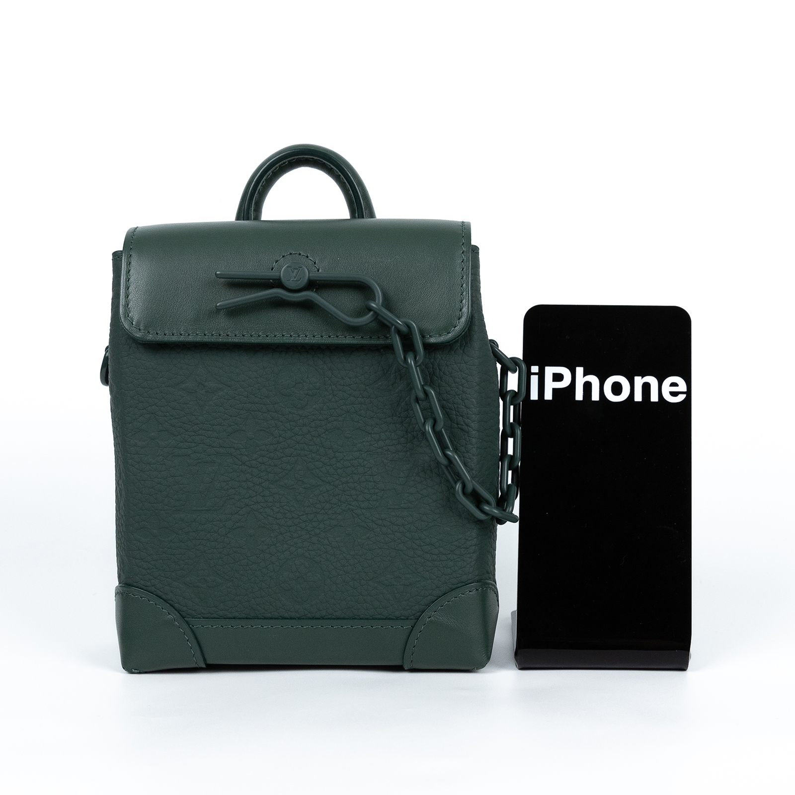 路易威登 LOUIS VUITTON Nano Steamer 肩背包 錢包 郵差包 盒子包 斜背包 M83052 晶片款  原廠盒子/防塵袋/購買證明