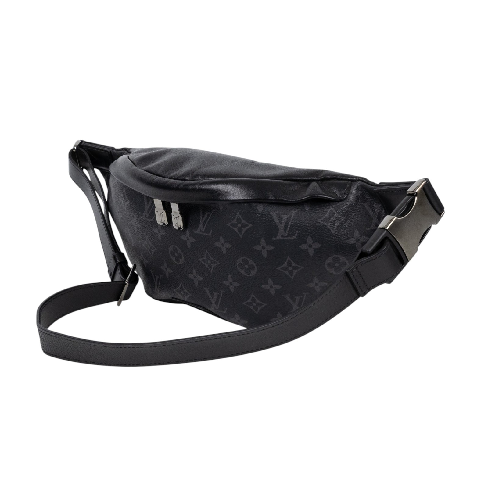 路易威登 LOUIS VUITTON Discovery 黑帆布 腰包 M44336 黑原花DISCOVERY腰包 無附屬品