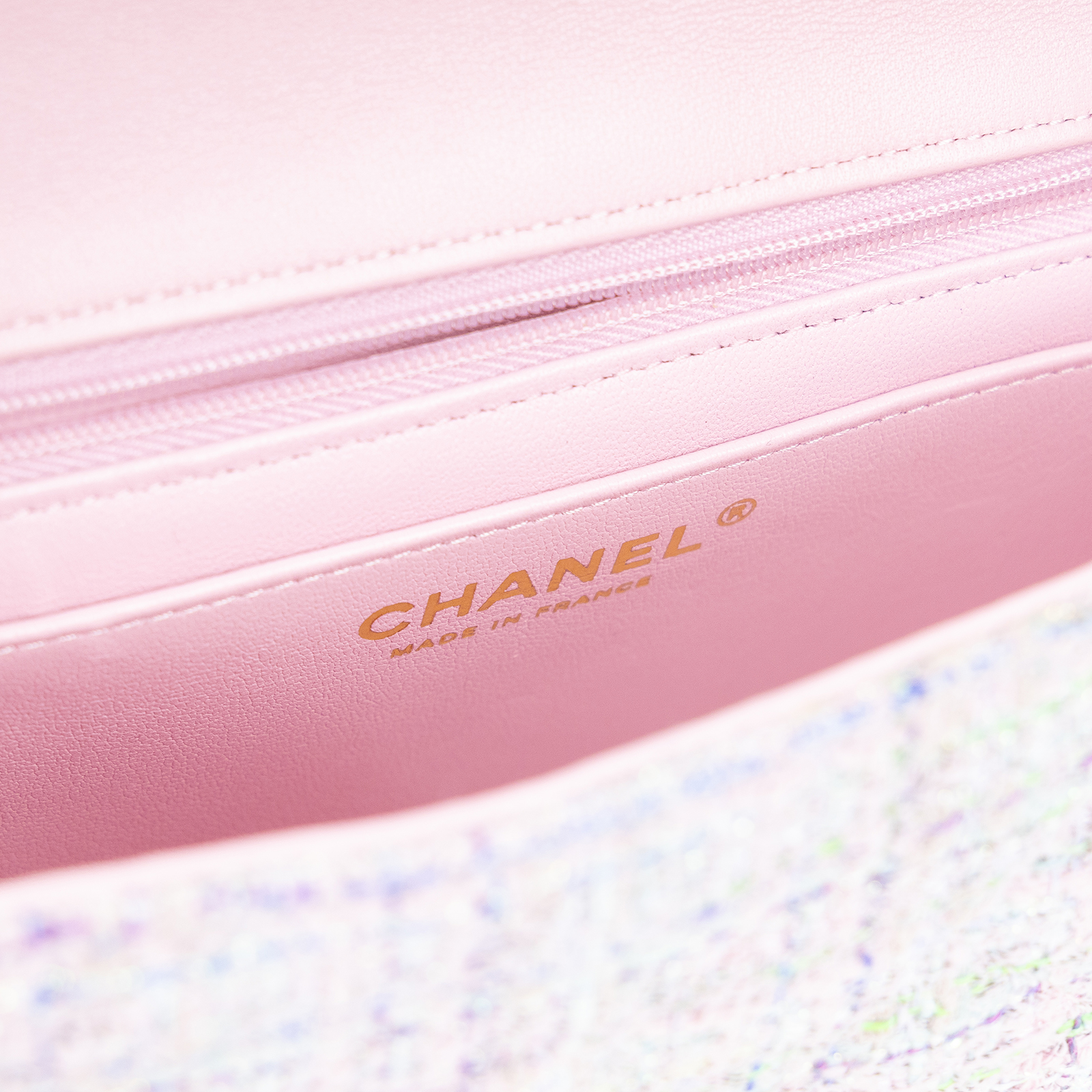 香奈兒 CHANEL CF 迷你 口蓋包 A69900_tweed 晶片款 紫彩毛尼COCO20 防塵袋