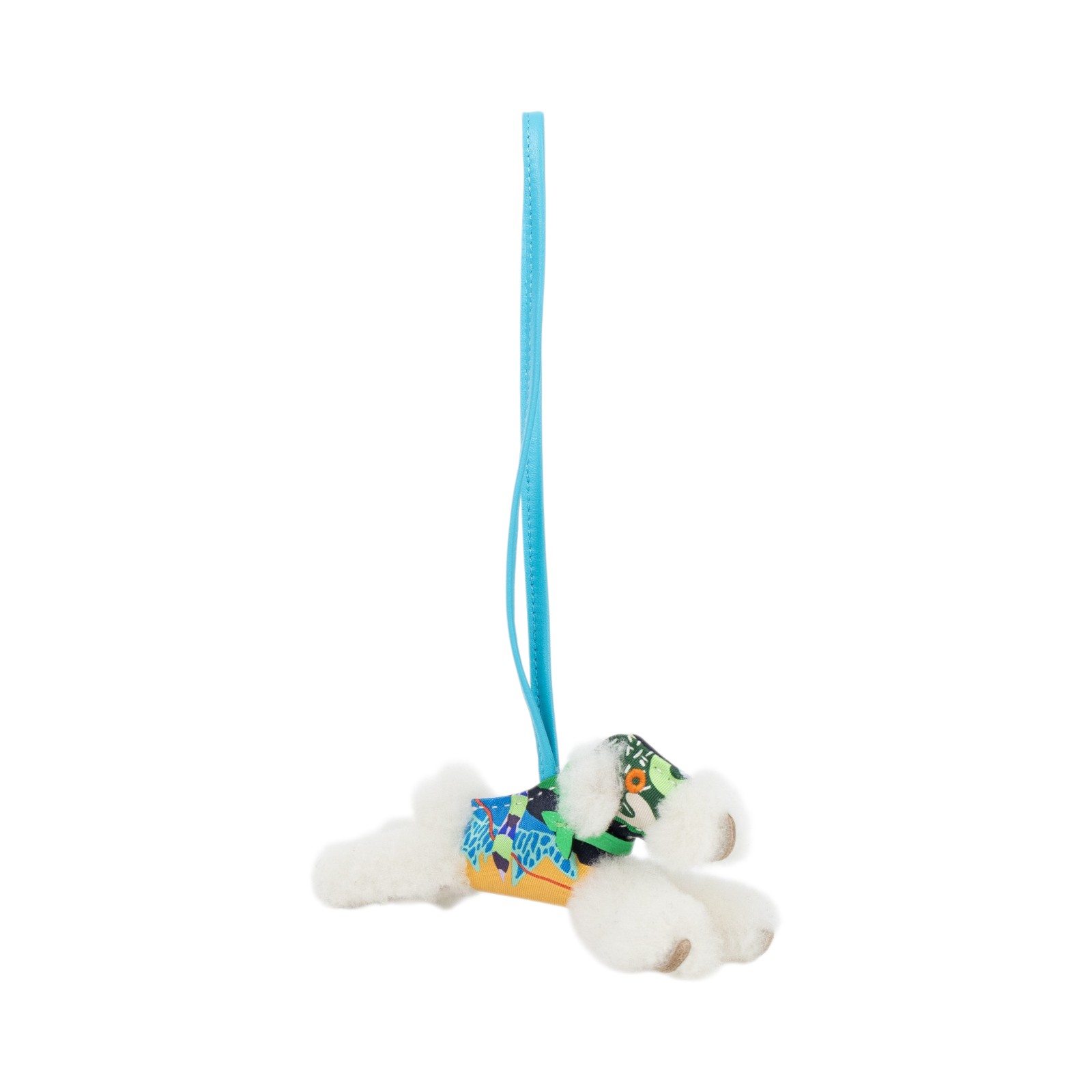 愛馬仕 Hermes Budy charm 吊飾 包掛 狐狸㹴犬 BUDYC BAM B刻圖騰白毛毛BUDY吊飾 無附屬品