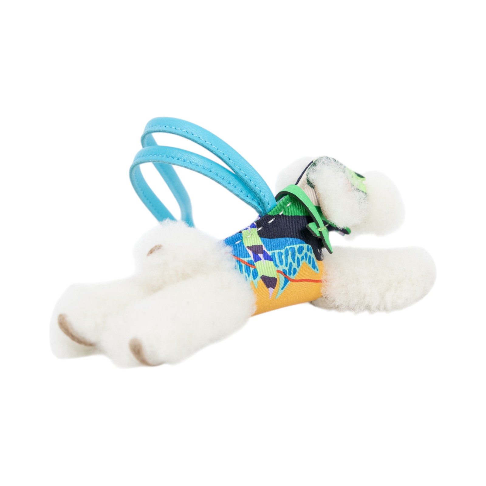 愛馬仕 Hermes Budy charm 吊飾 包掛 狐狸㹴犬 BUDYC BAM B刻圖騰白毛毛BUDY吊飾 無附屬品