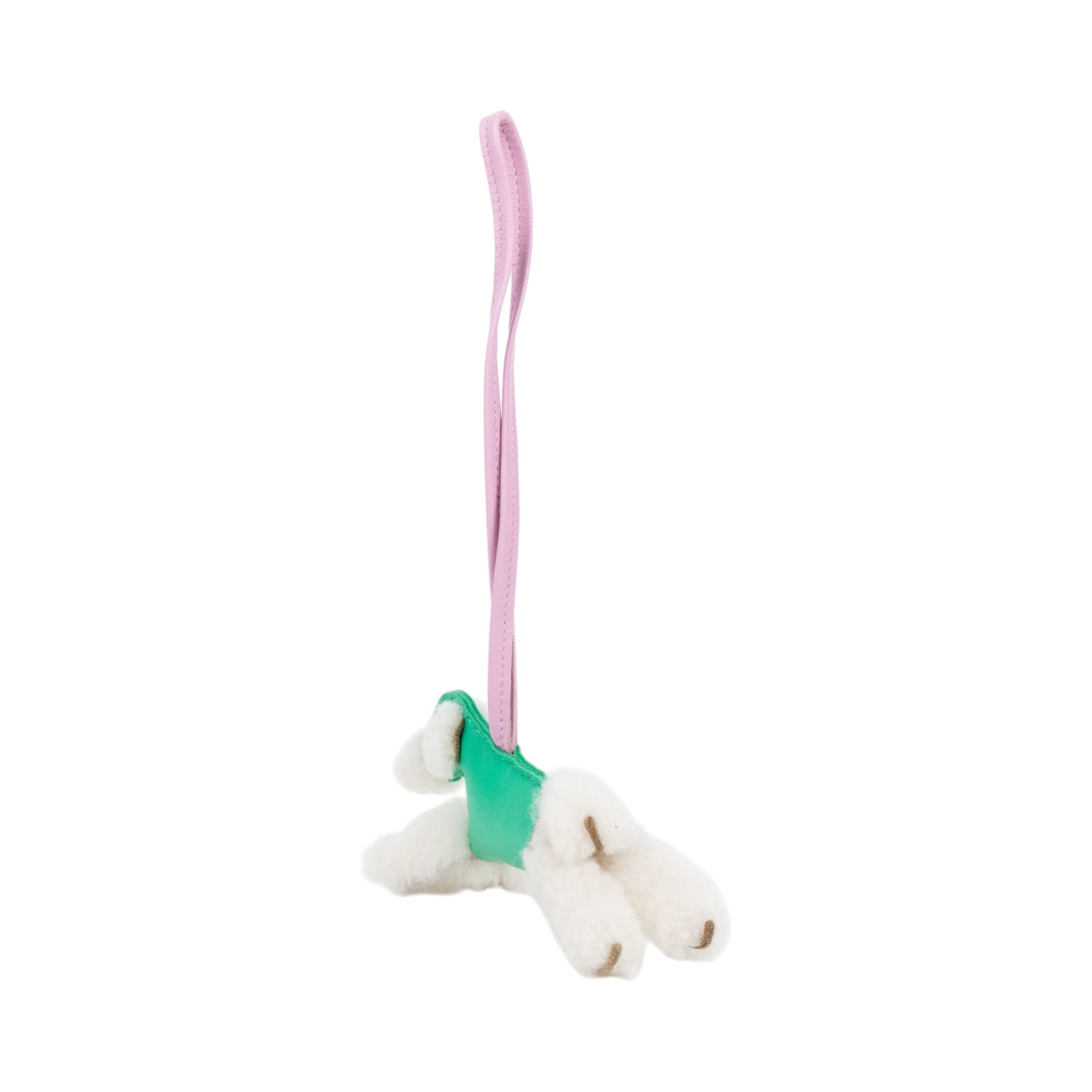 愛馬仕 Hermes Budy charm 吊飾 包掛 狐狸㹴犬 BUDYC UAA U刻綠白毛毛BUDY吊飾 無附屬品