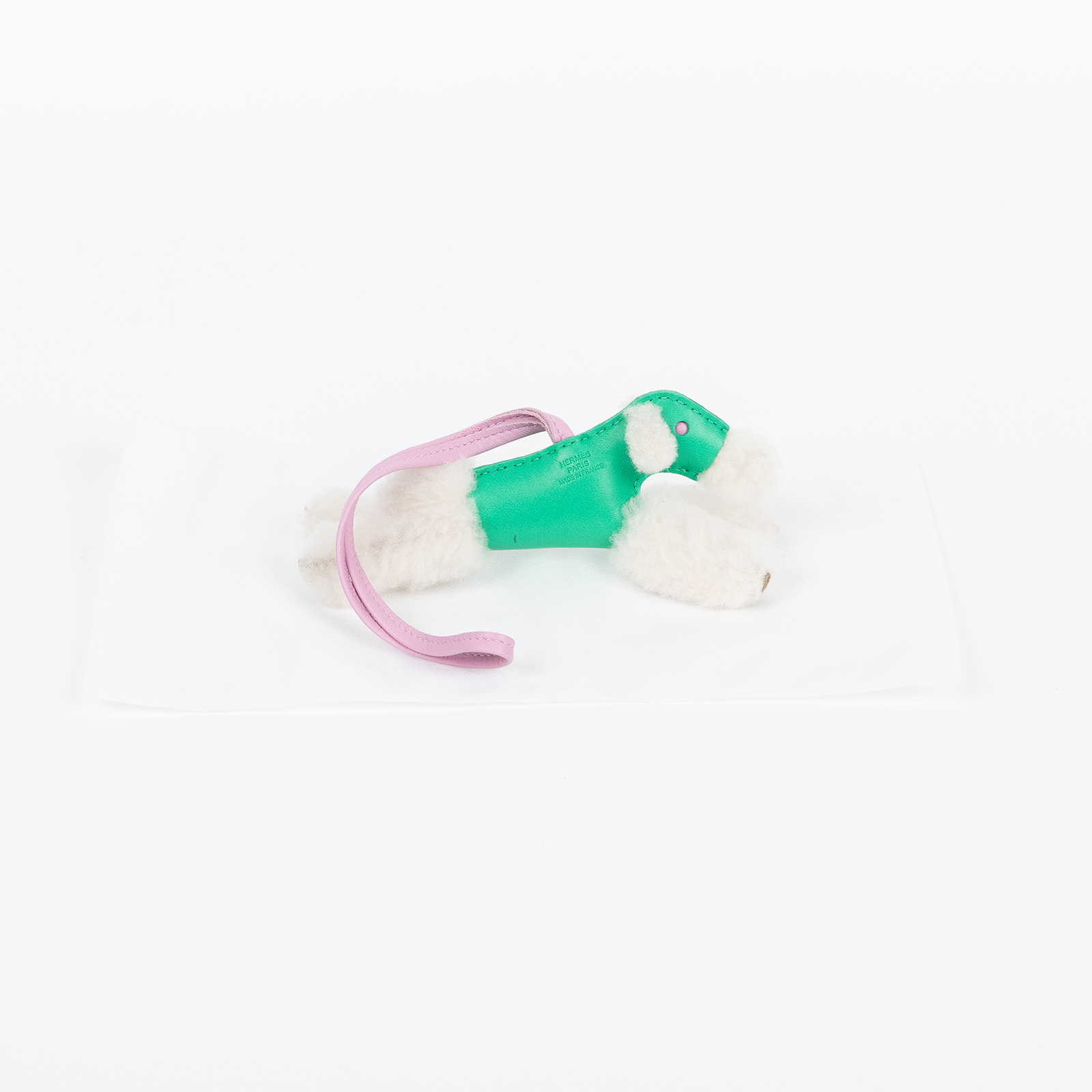 愛馬仕 Hermes Budy charm 吊飾 包掛 狐狸㹴犬 BUDYC UAA U刻綠白毛毛BUDY吊飾 無附屬品