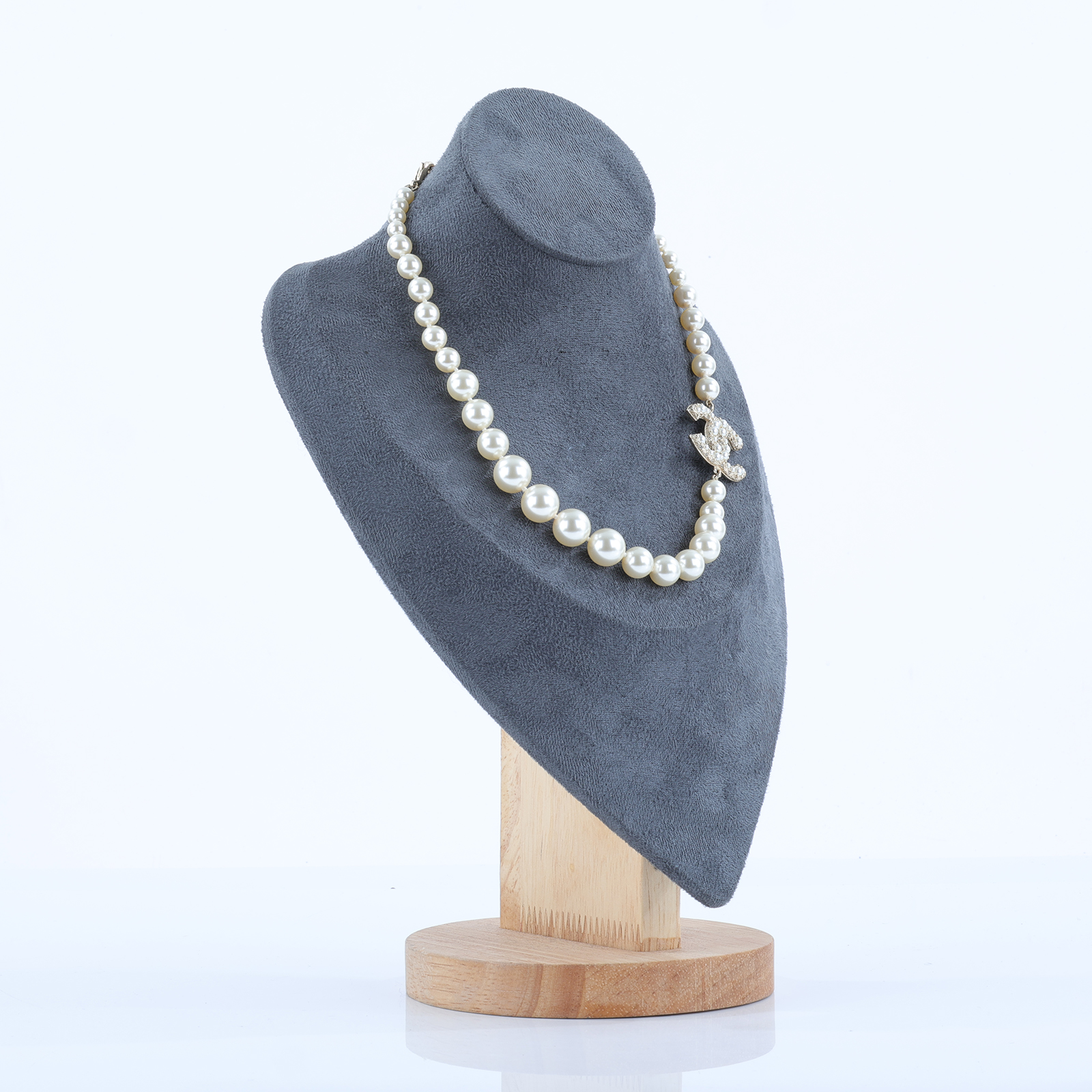 香奈兒 CHANEL 項鍊 飾品 A64757 B06258A64757/F24 V 珍珠雙C頸鍊 原廠盒子/內襯/購買證明