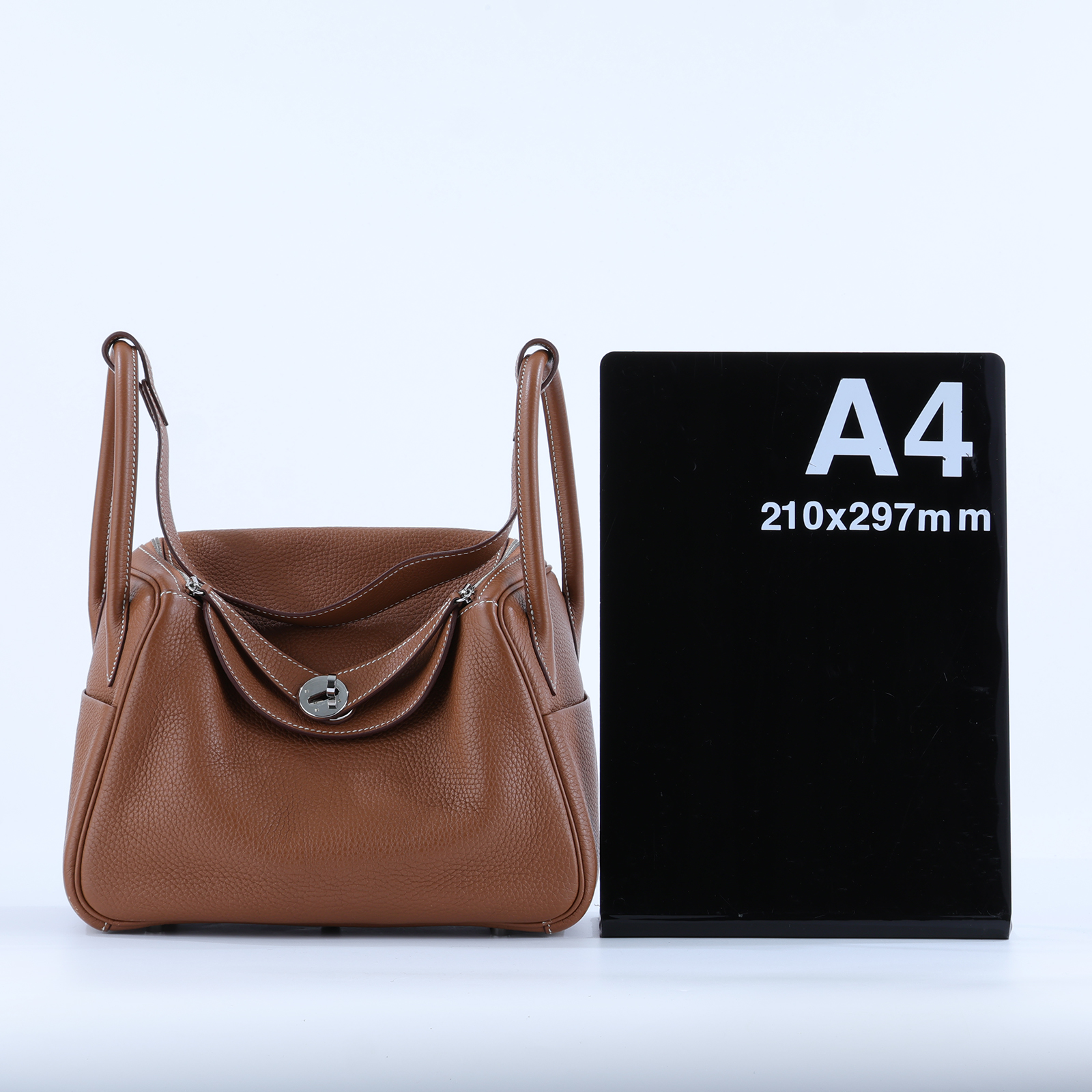 愛馬仕 Hermes Lindy 琳迪包 26 金棕色 銀色五金 H073428CK37  ZBY418 CA  原廠盒子/防塵袋/購買證明/雨衣