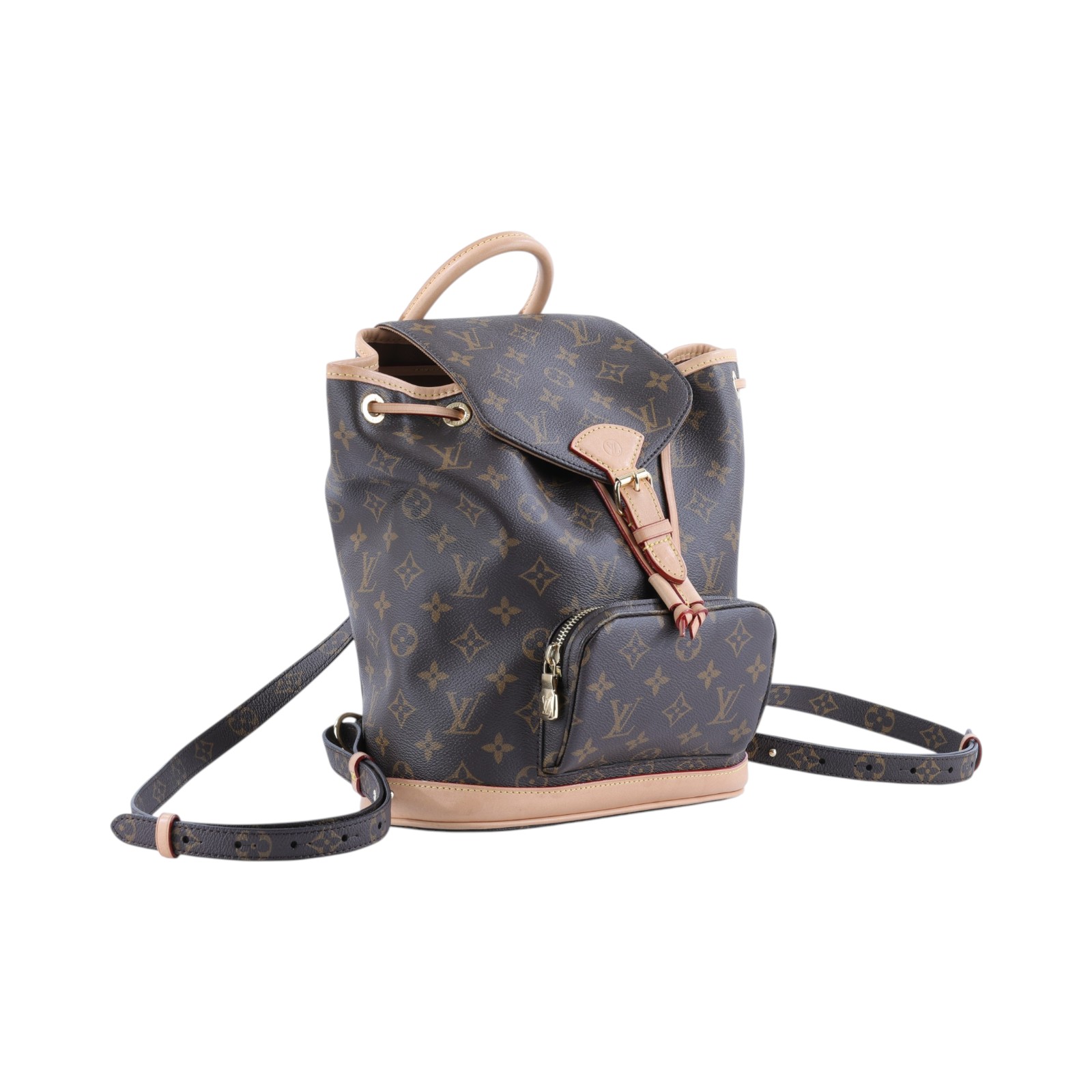 路易威登 LOUIS VUITTON Montsouris Mini 後背包 經典帆布 M11199 晶片款 原花Montsouris PM 原廠盒子/防塵袋