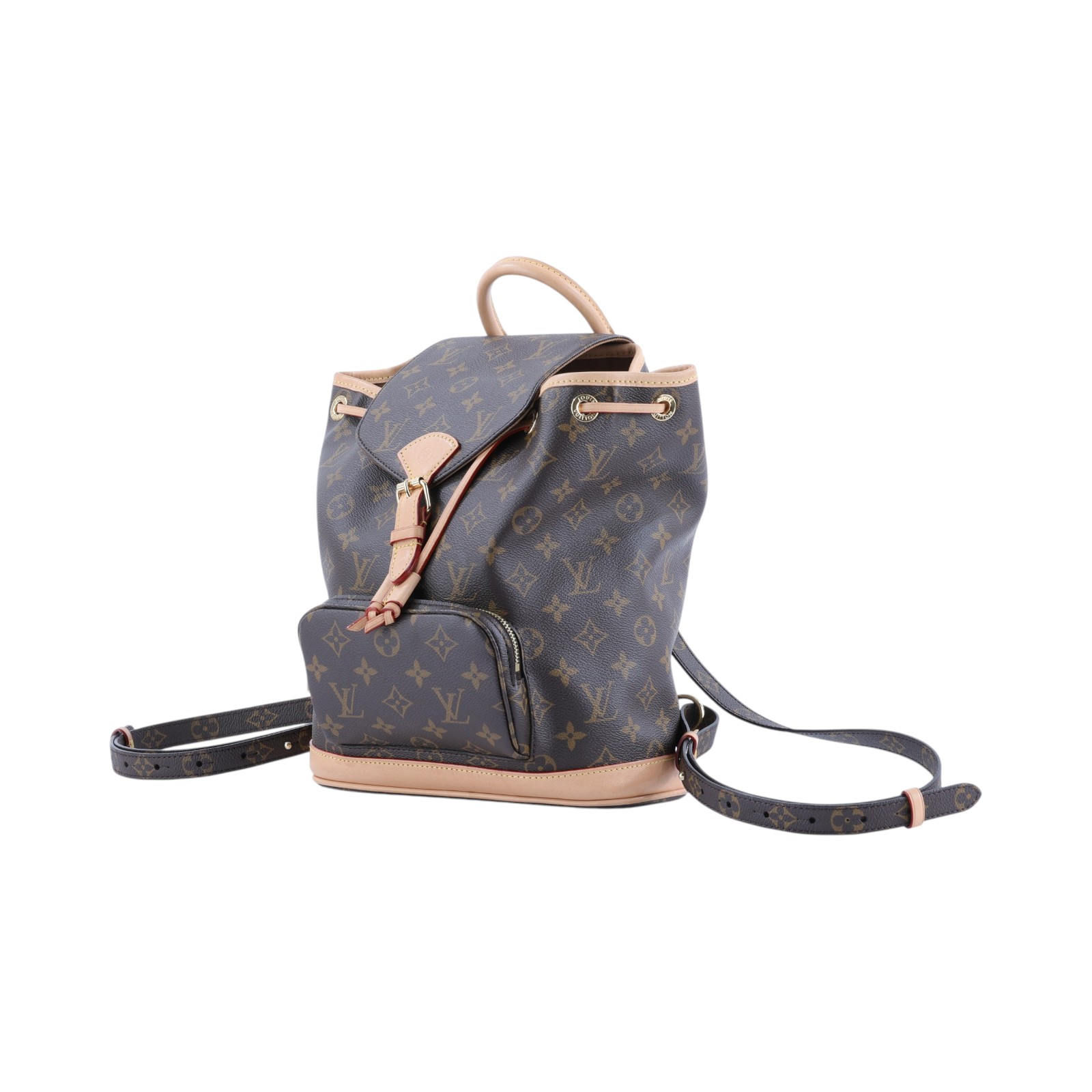路易威登 LOUIS VUITTON Montsouris Mini 後背包 經典帆布 M11199 晶片款 原花Montsouris PM 原廠盒子/防塵袋