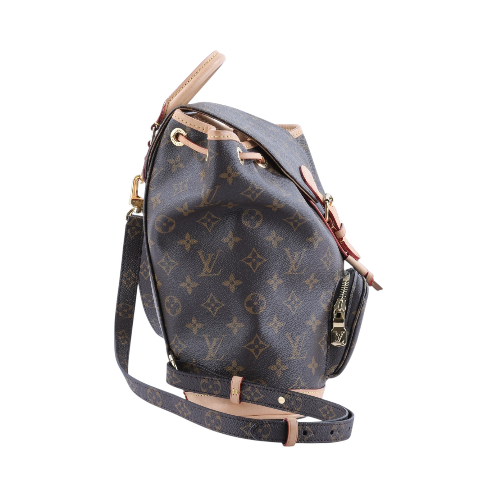 路易威登 LOUIS VUITTON Montsouris Mini 後背包 經典帆布 M11199 晶片款 原花Montsouris PM 原廠盒子/防塵袋