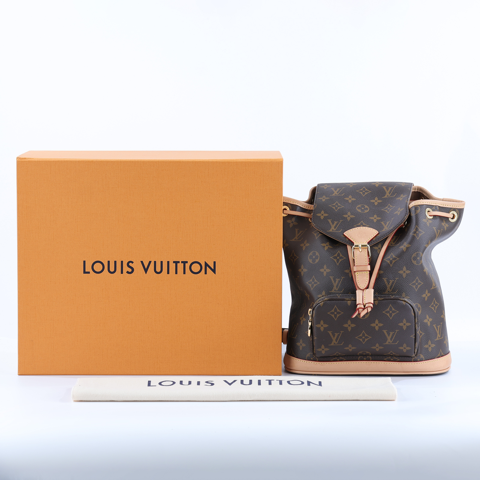 路易威登 LOUIS VUITTON Montsouris Mini 後背包 經典帆布 M11199 晶片款 原花Montsouris PM 原廠盒子/防塵袋