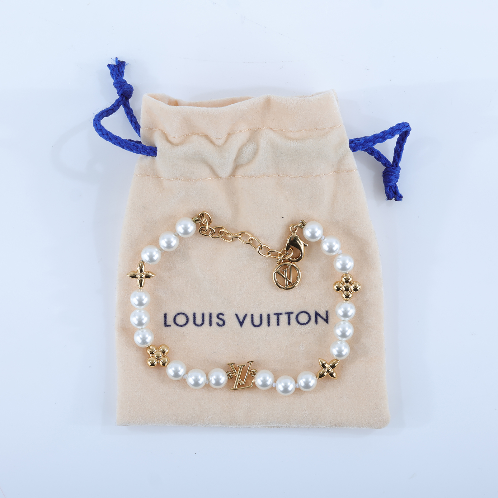 路易威登 LOUIS VUITTON My LV Pearl 手鍊 M1129A My LV Pearl 手鍊 防塵袋