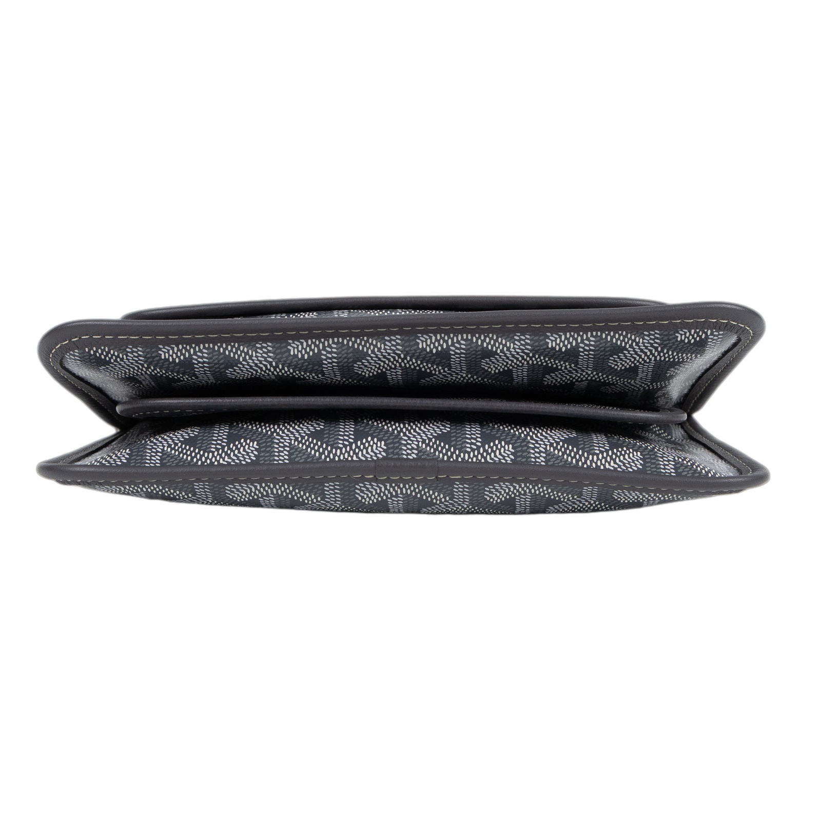 高雅德 GOYARD Plumet Pocket Wallet 肩背 隨身錢包 PLUMETPMLTY 灰PLUMET 防塵袋