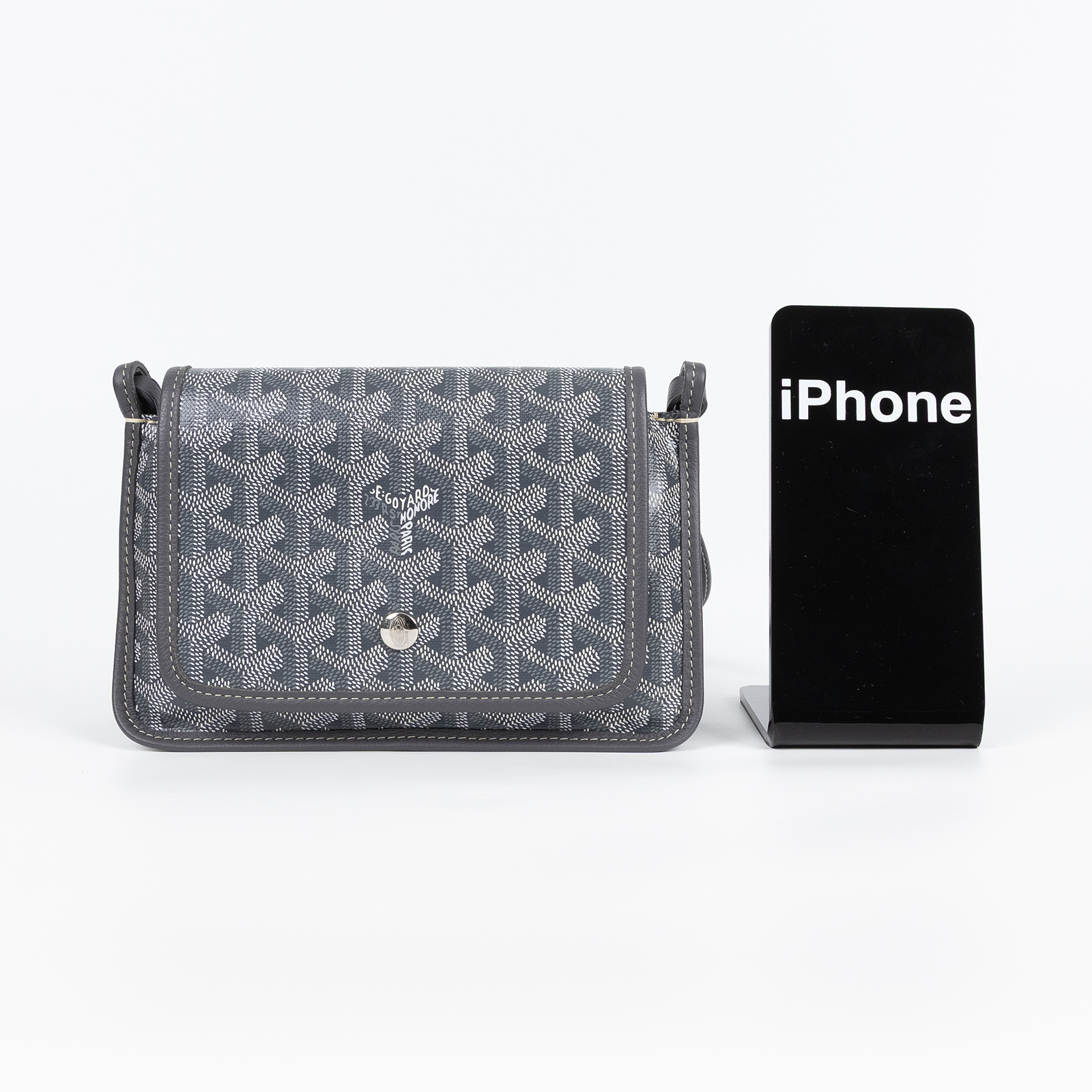 高雅德 GOYARD Plumet Pocket Wallet 肩背 隨身錢包 PLUMETPMLTY 灰PLUMET 防塵袋